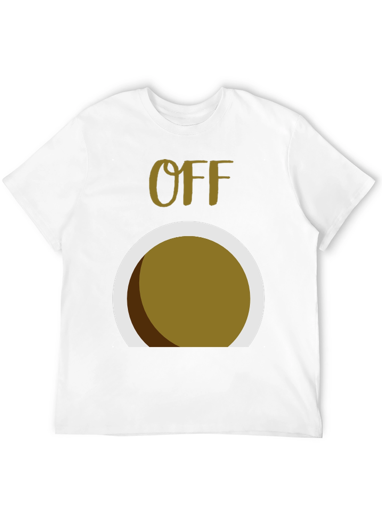Humorous OFF Graphic Tee - Round Design