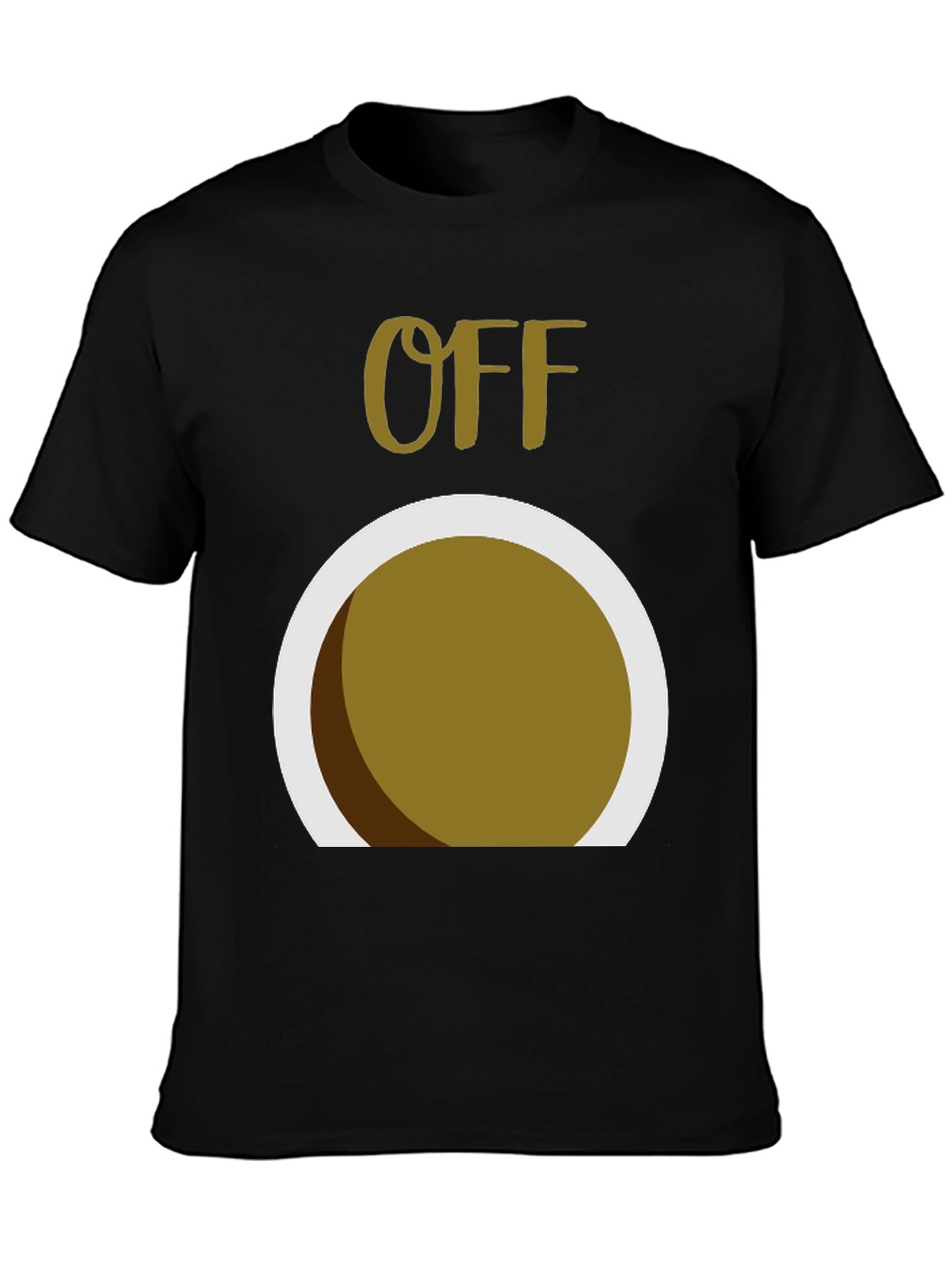 Humorous OFF Graphic Tee - Round Design