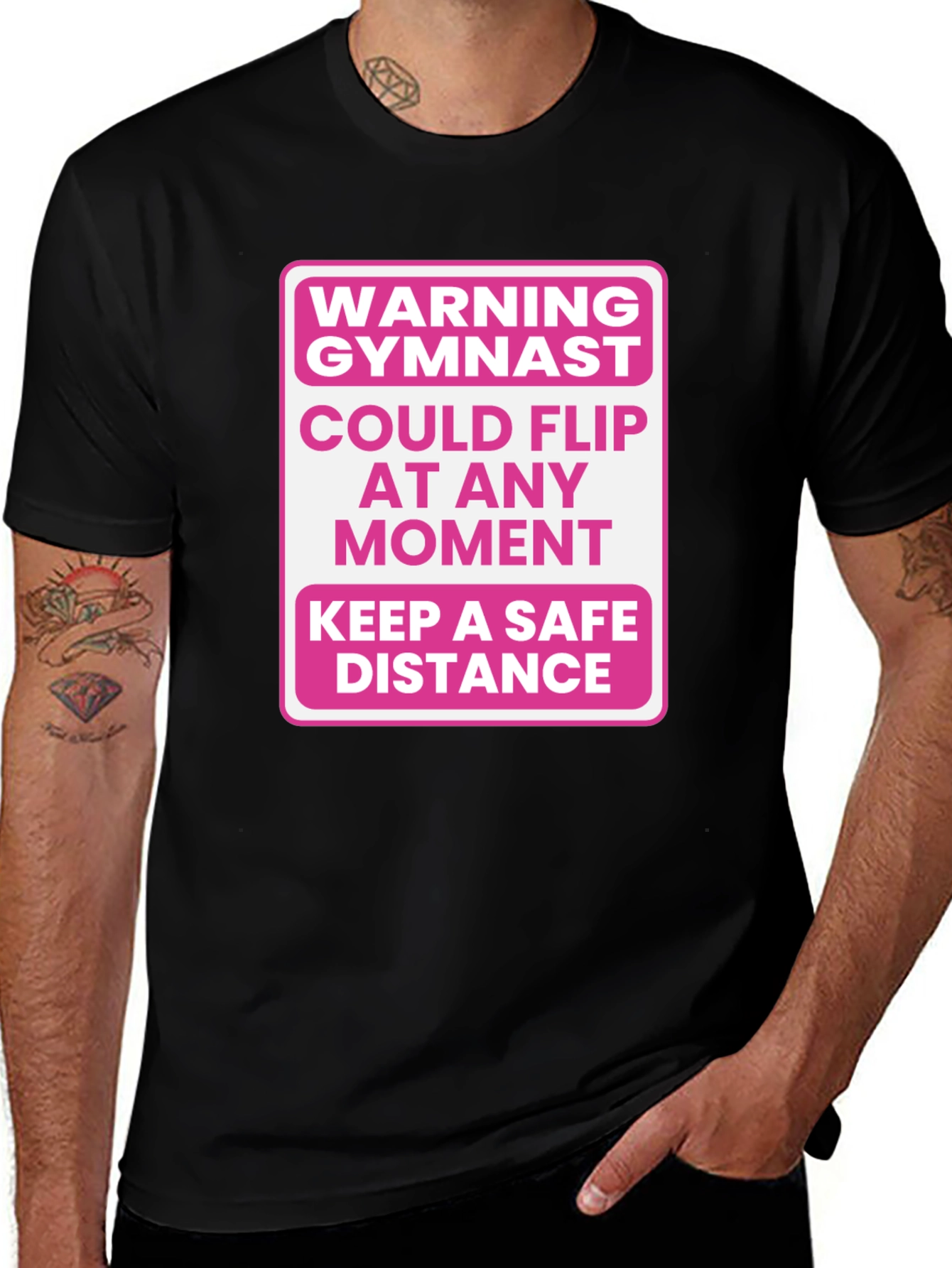 Gymnast Warning T-Shirt - Could Flip At Any Moment!