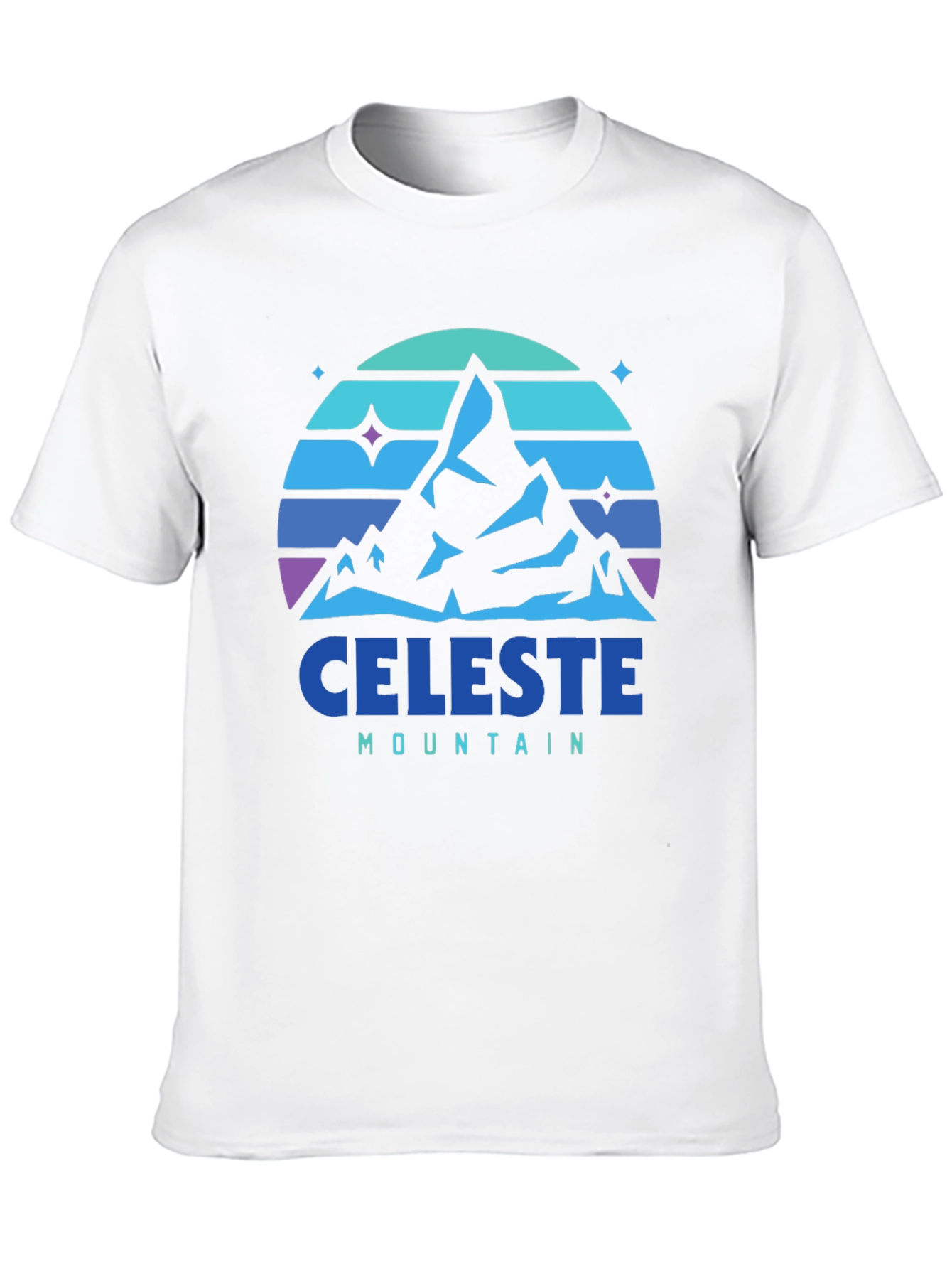 Celeste Mountain Graphic Tee - Black Cotton Comfort