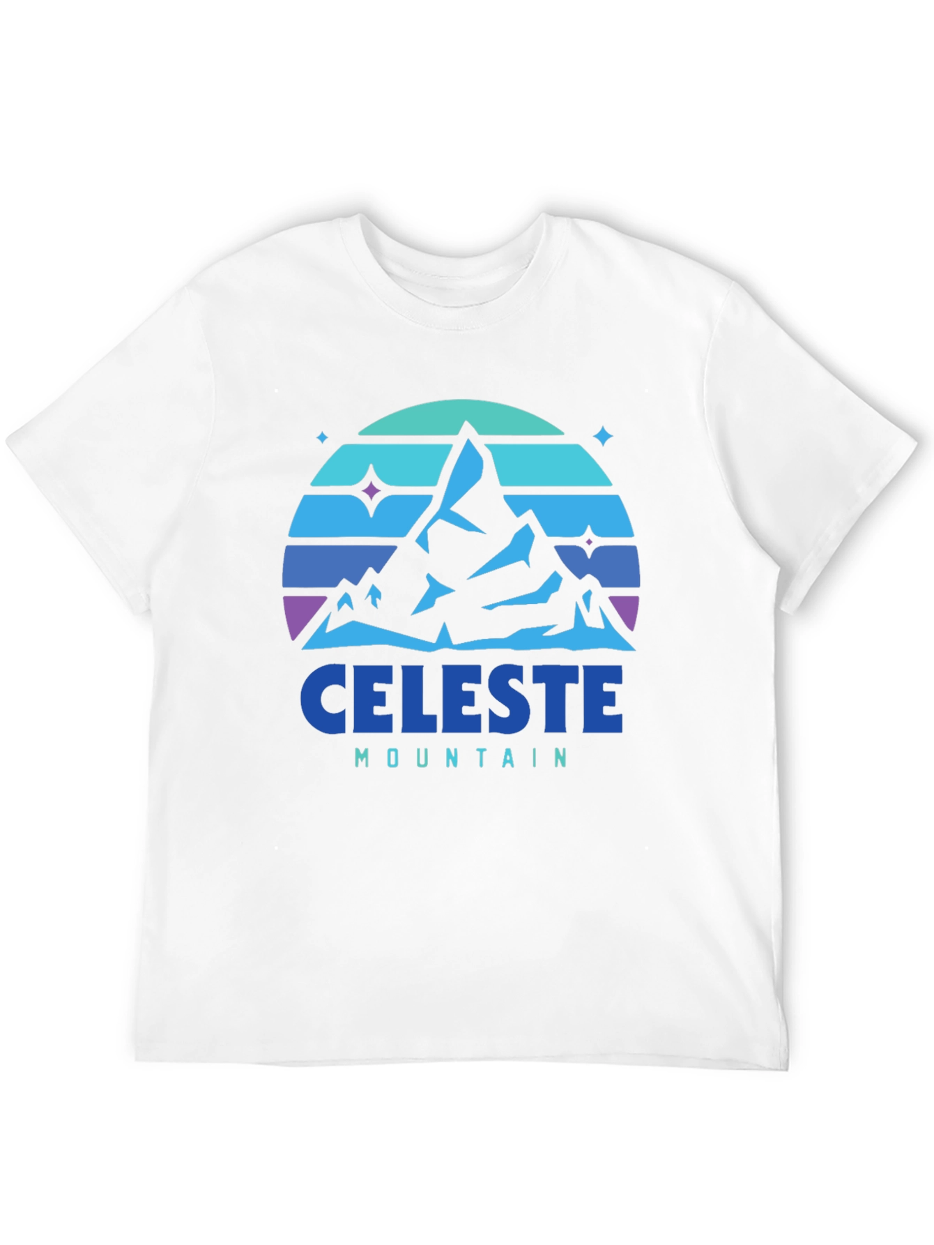 Celeste Mountain Graphic Tee - Black Cotton Comfort