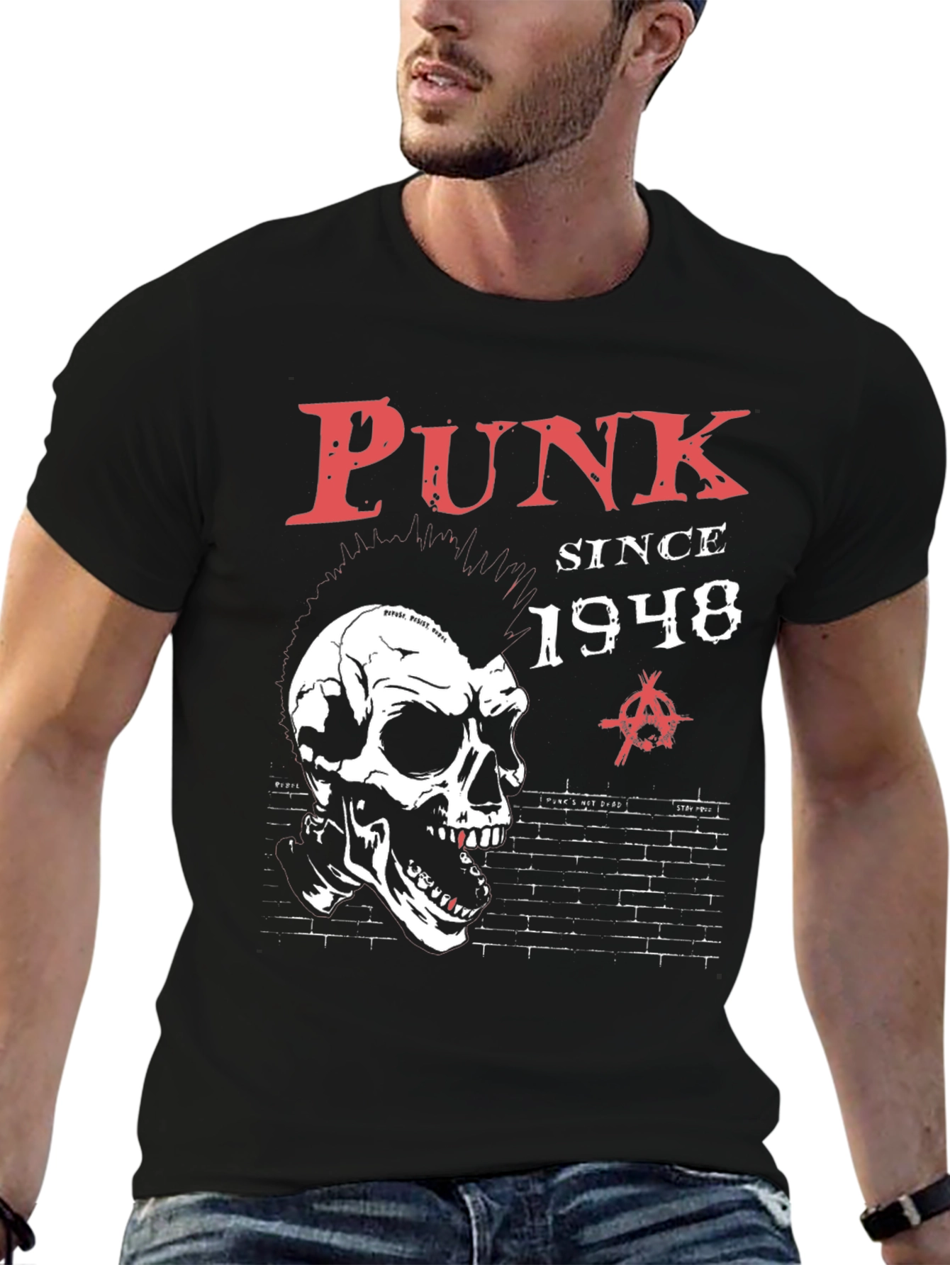 Punk Since 1948 Skull Graphic T-Shirt