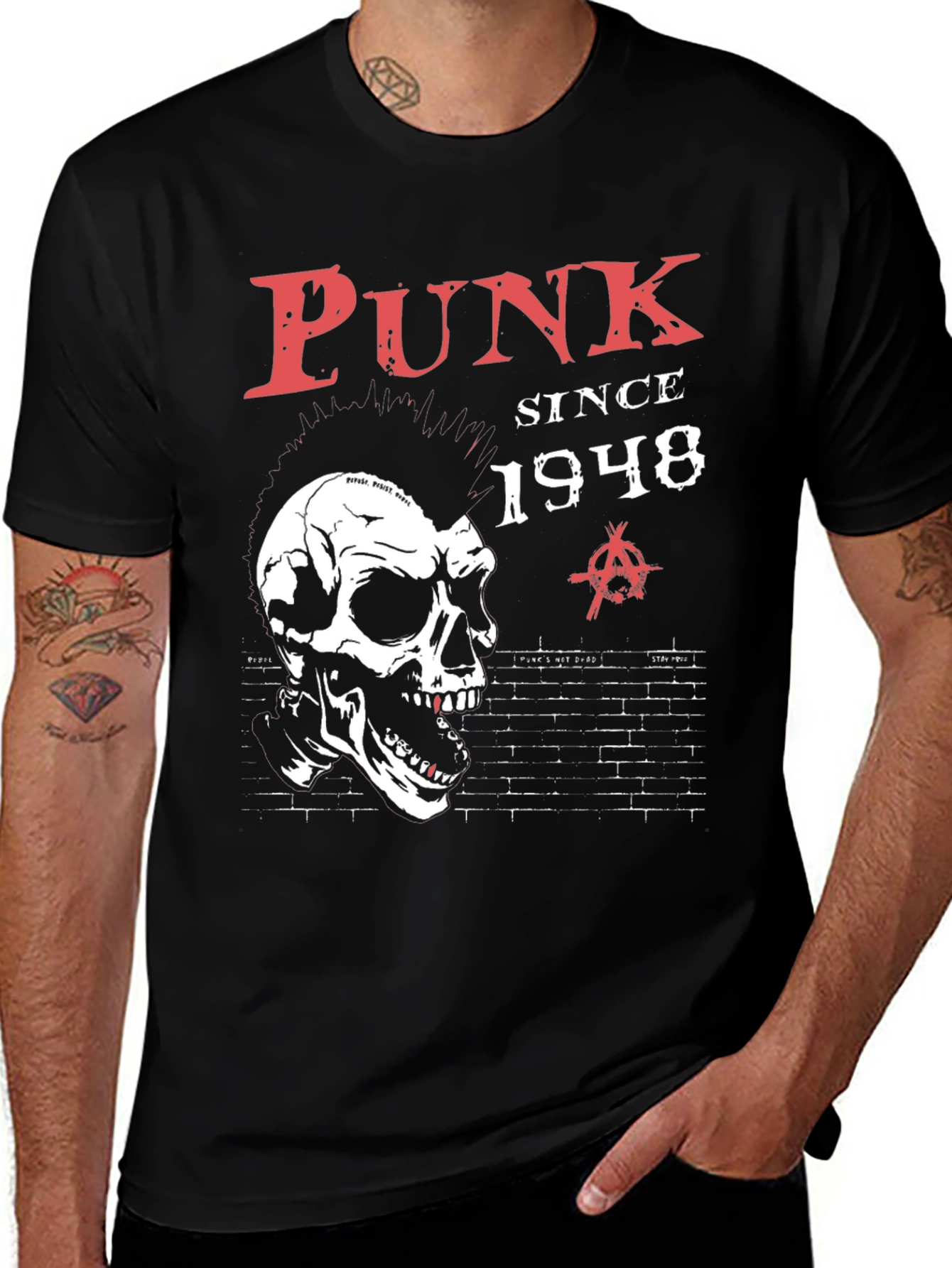 Punk Since 1948 Skull Graphic T-Shirt