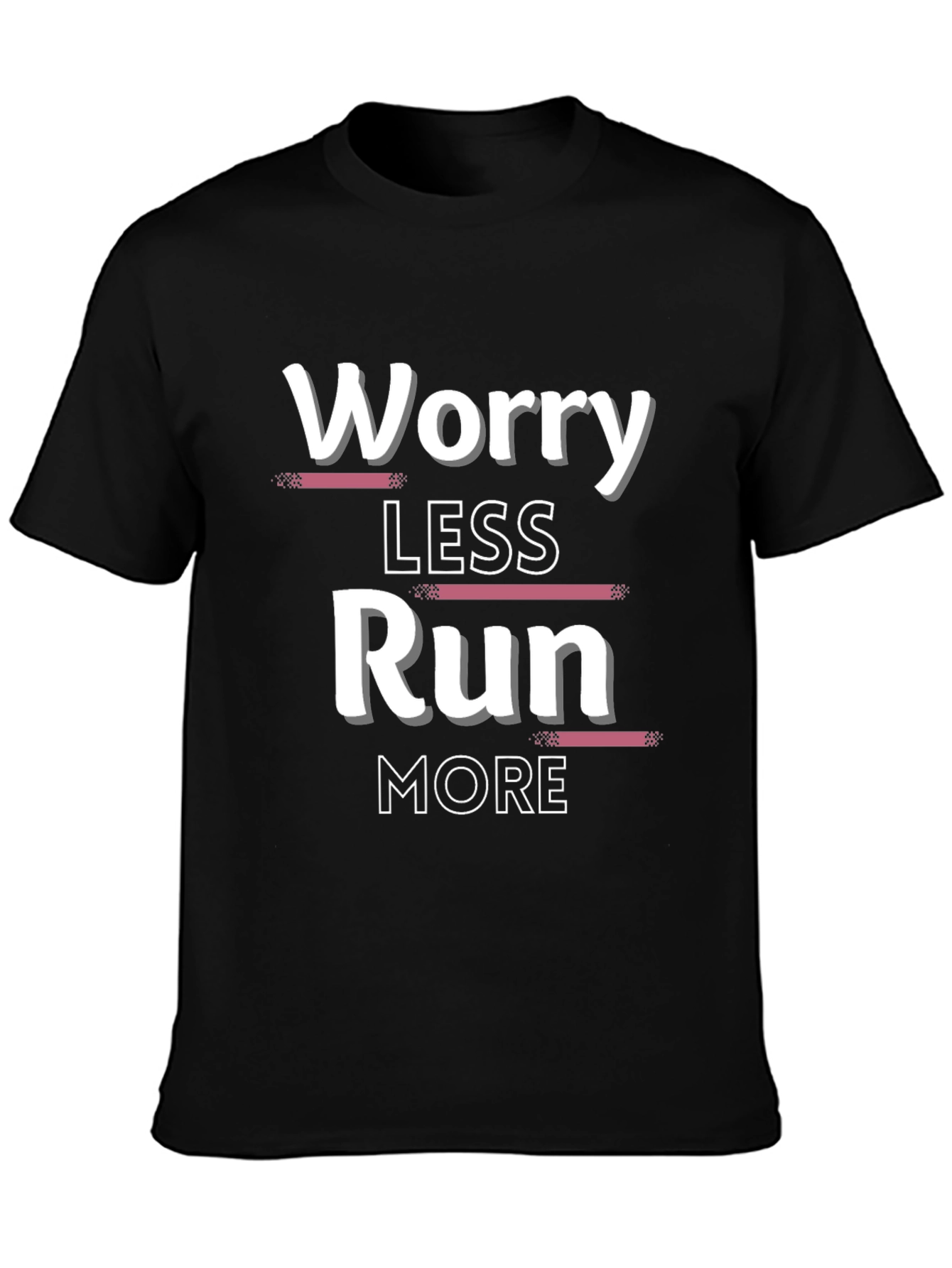Worry Less Run More Graphic T-Shirt
