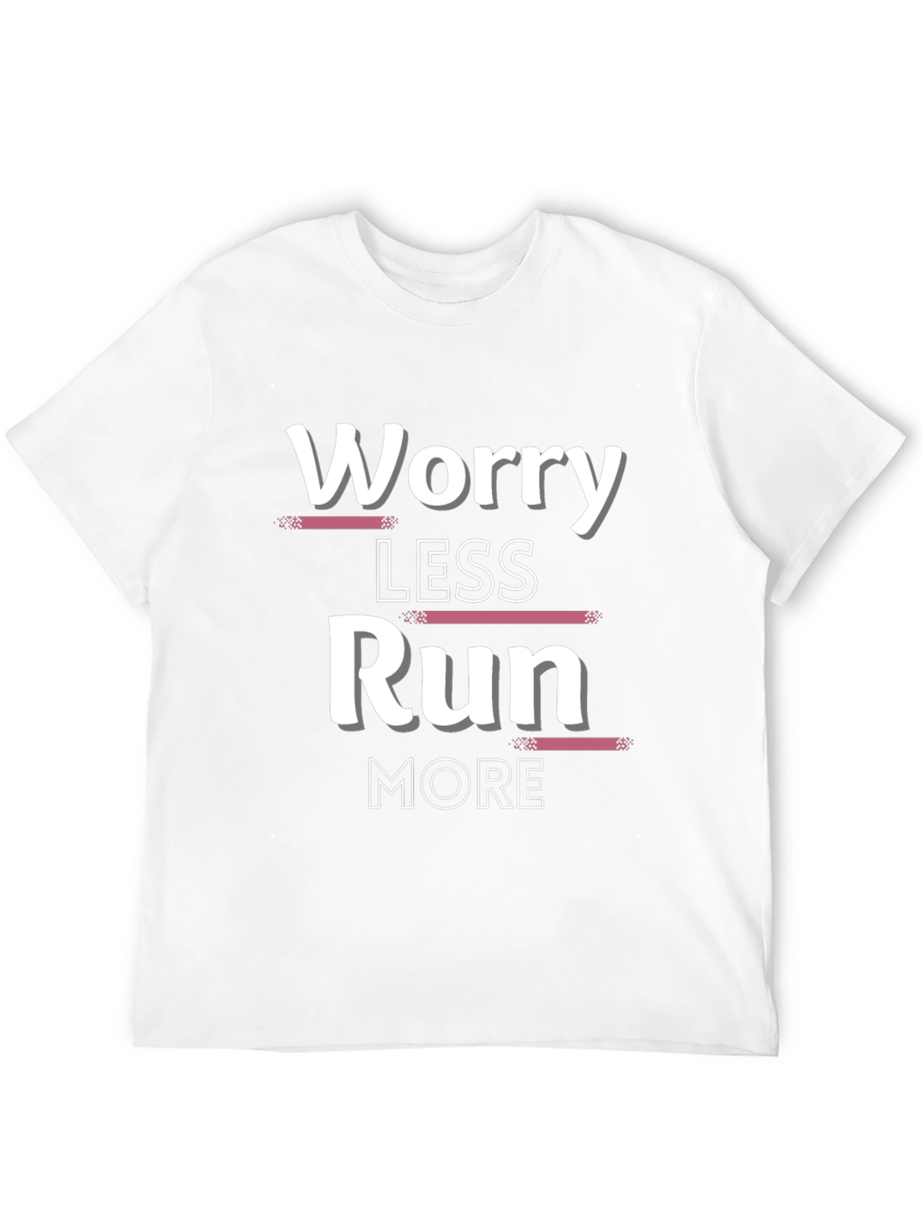 Worry Less Run More Graphic T-Shirt