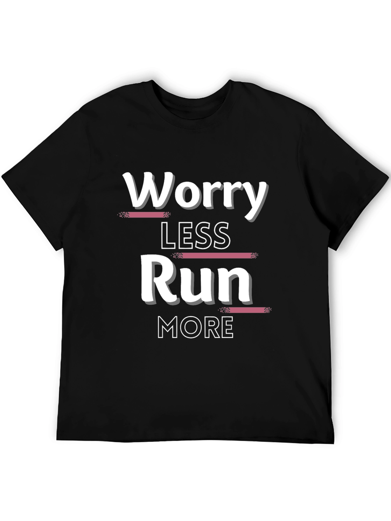 Worry Less Run More Graphic T-Shirt