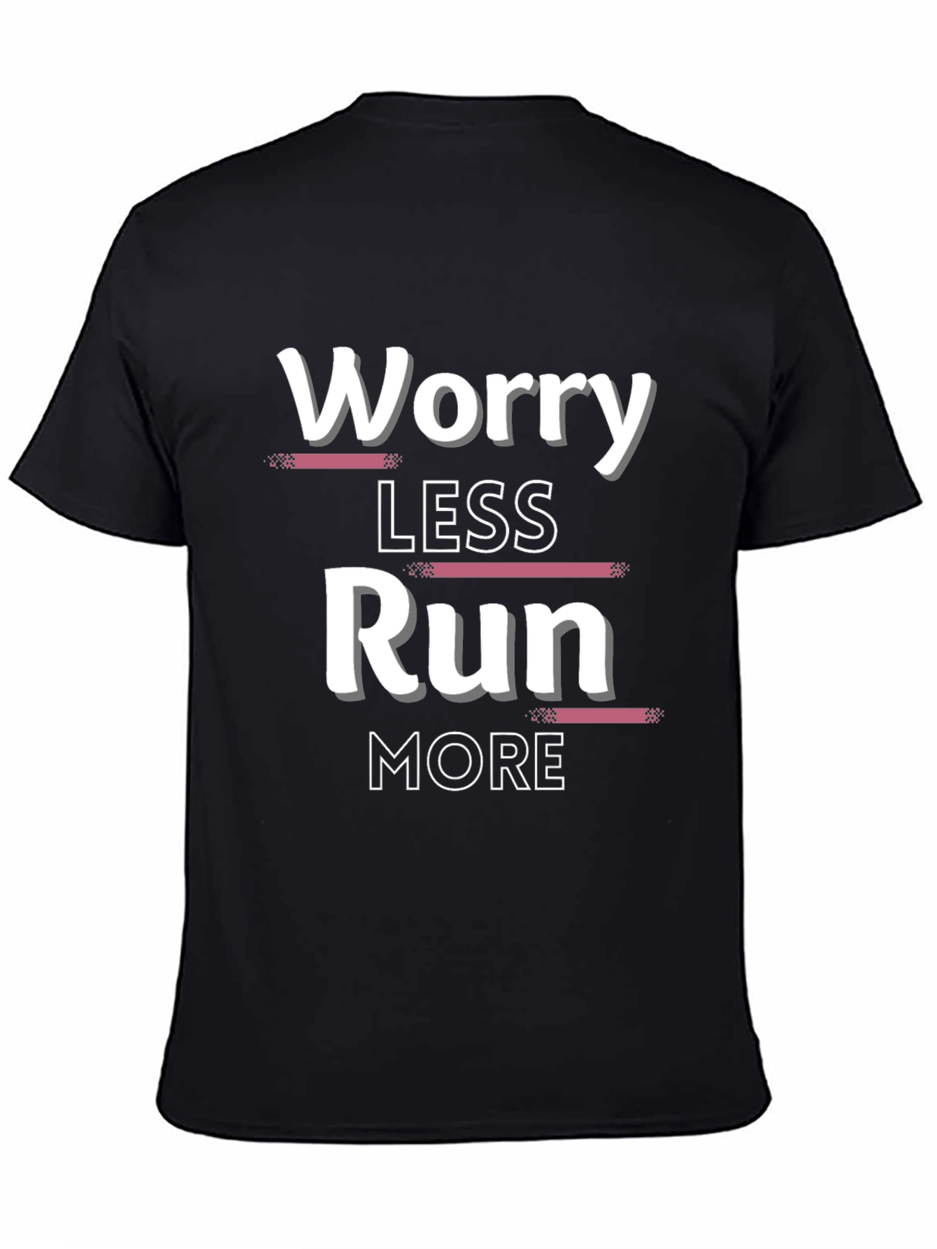 Worry Less Run More Graphic T-Shirt
