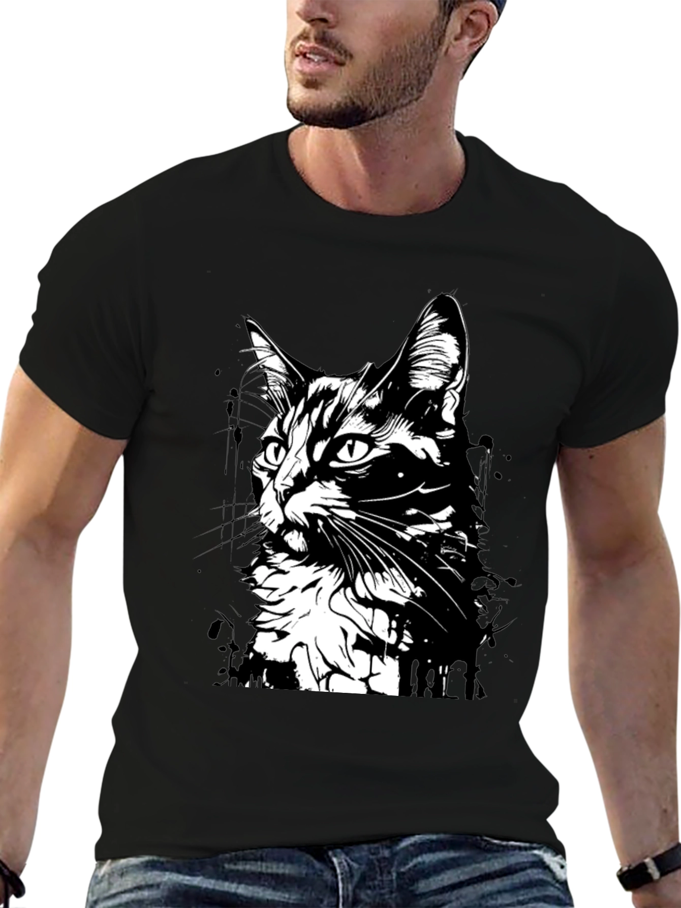 Black Cat Graphic T-Shirt - Unisex