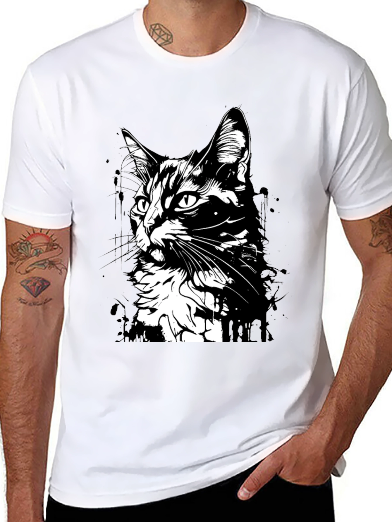 Black Cat Graphic T-Shirt - Unisex