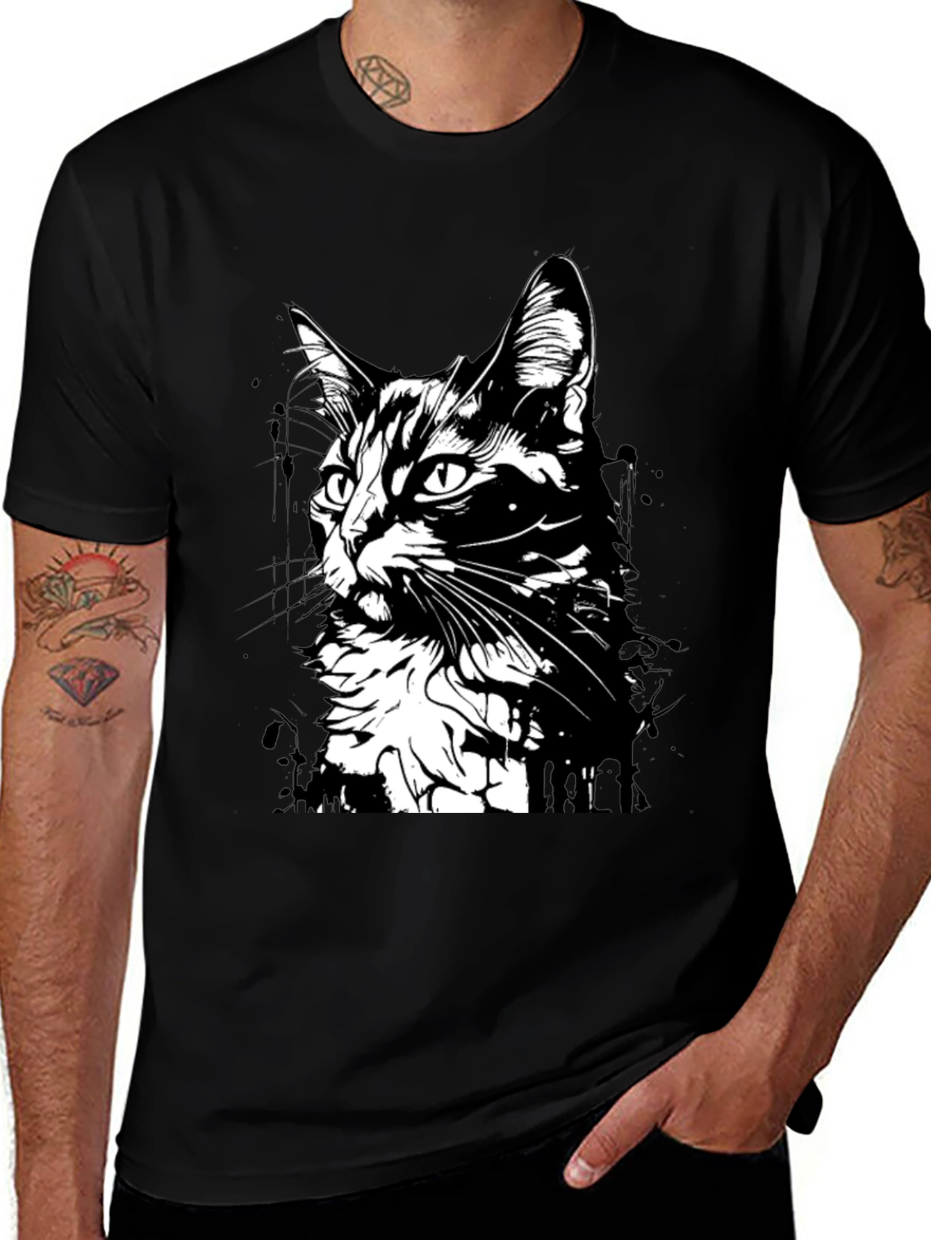 Black Cat Graphic T-Shirt - Unisex