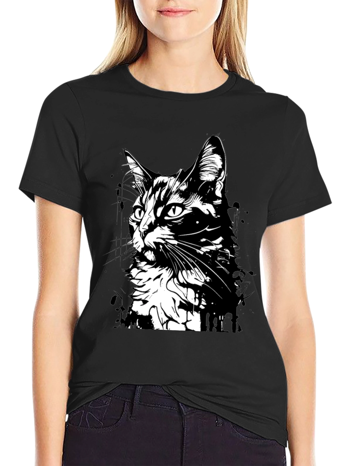 Black Cat Graphic T-Shirt - Unisex