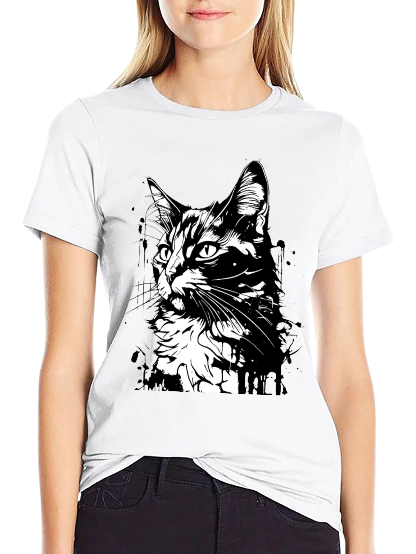 Black Cat Graphic T-Shirt - Unisex