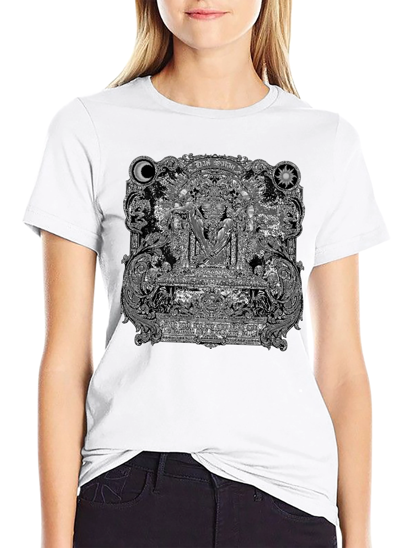 Dark Satan Graphic Print T-Shirt