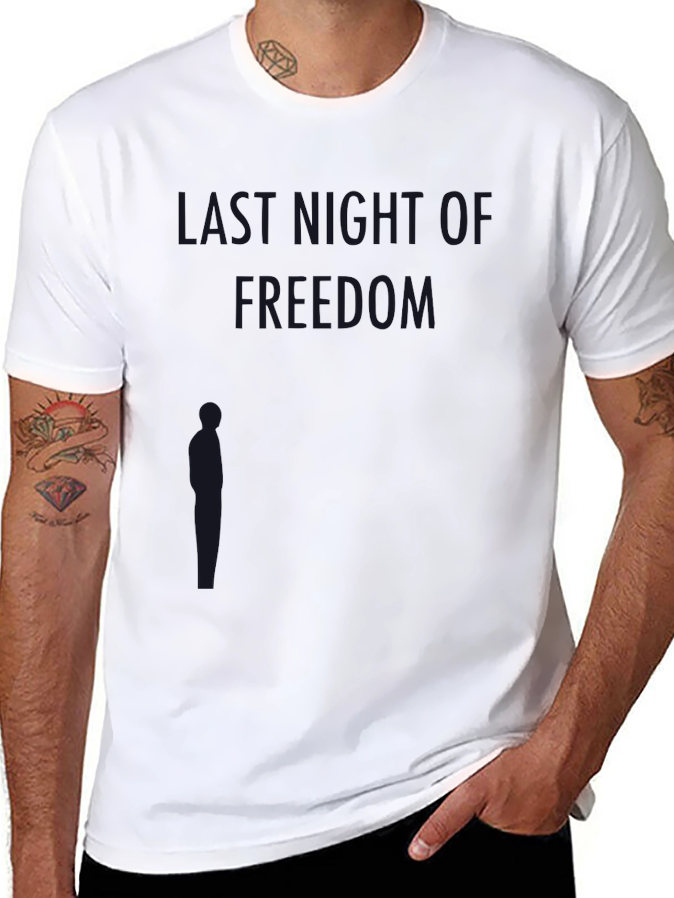 Last Night of Freedom Black T-Shirt