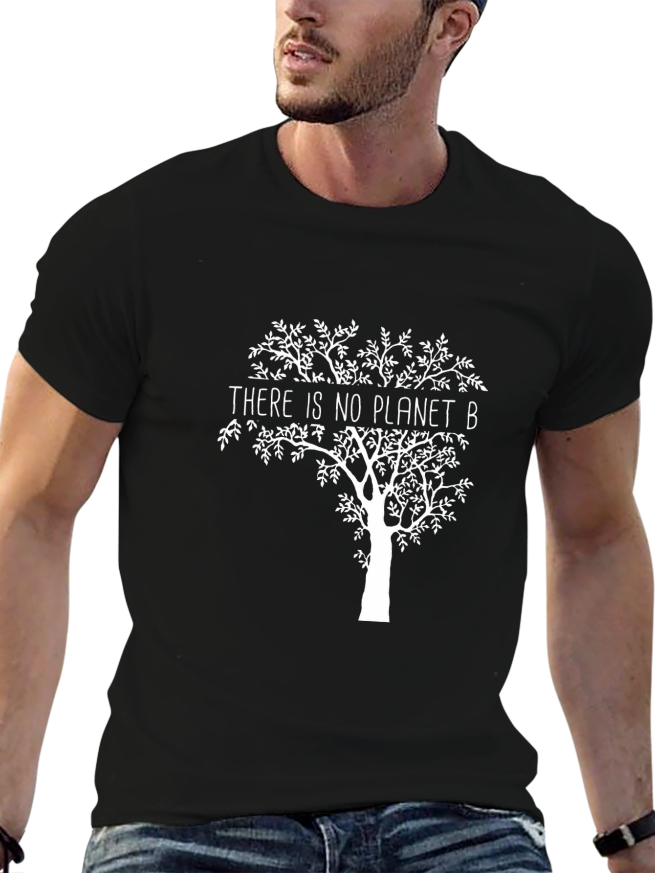 Eco-Friendly No Planet B Black Graphic T-Shirt