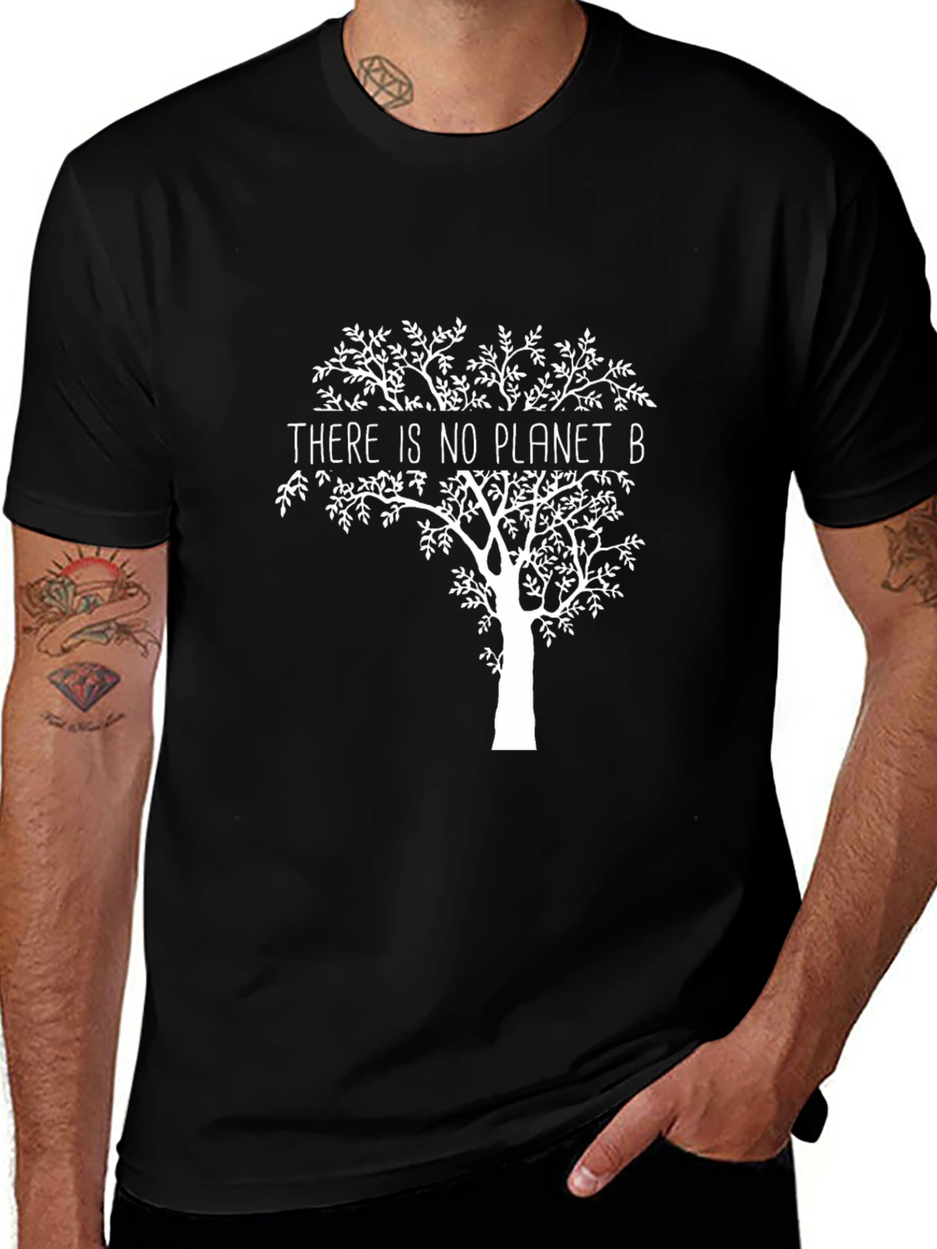 Eco-Friendly No Planet B Black Graphic T-Shirt