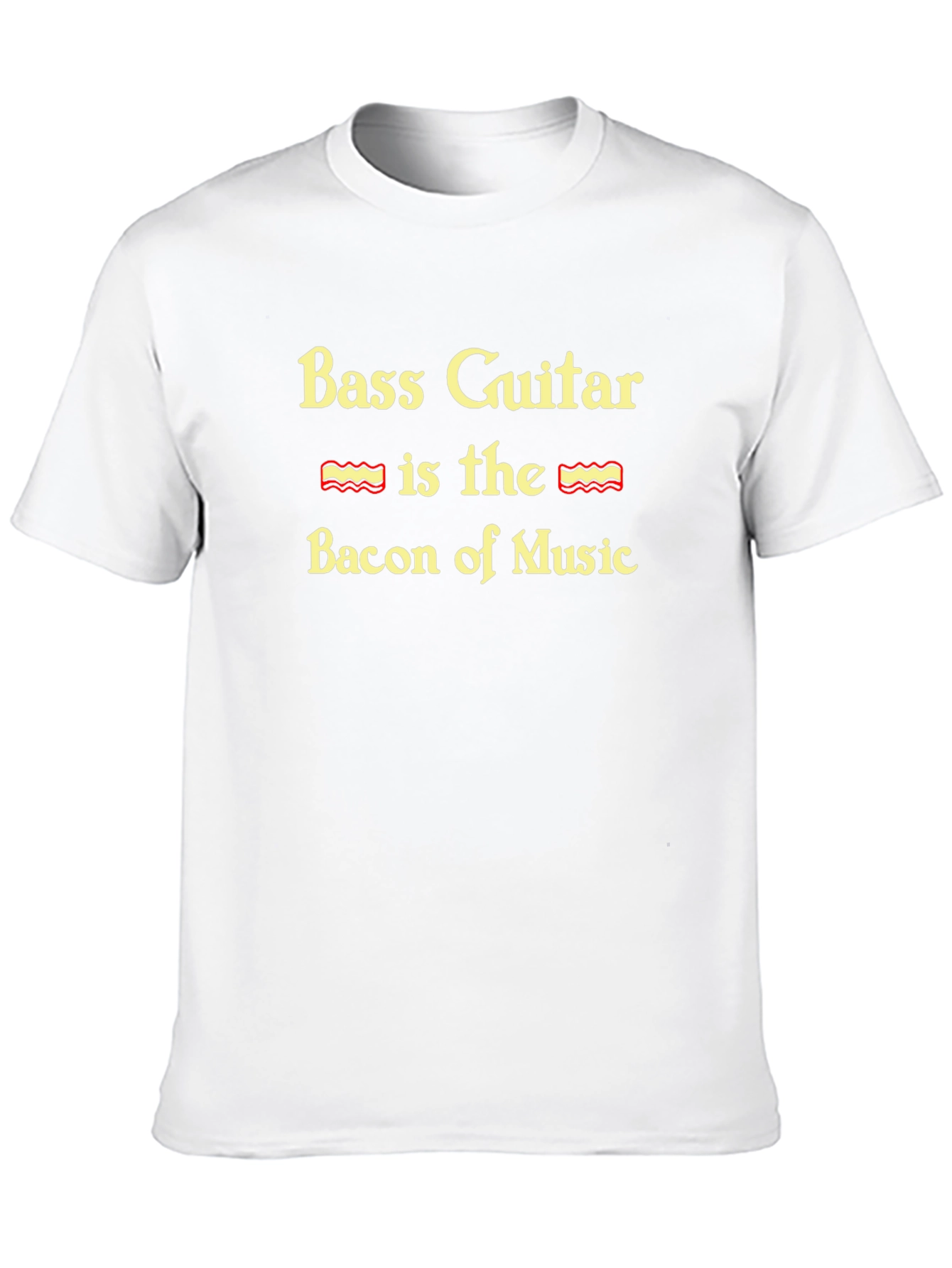 Bass Guitar Bacon of Music Graphic T-Shirt