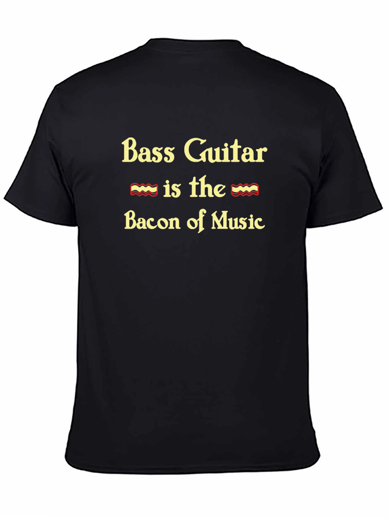 Bass Guitar Bacon of Music Graphic T-Shirt