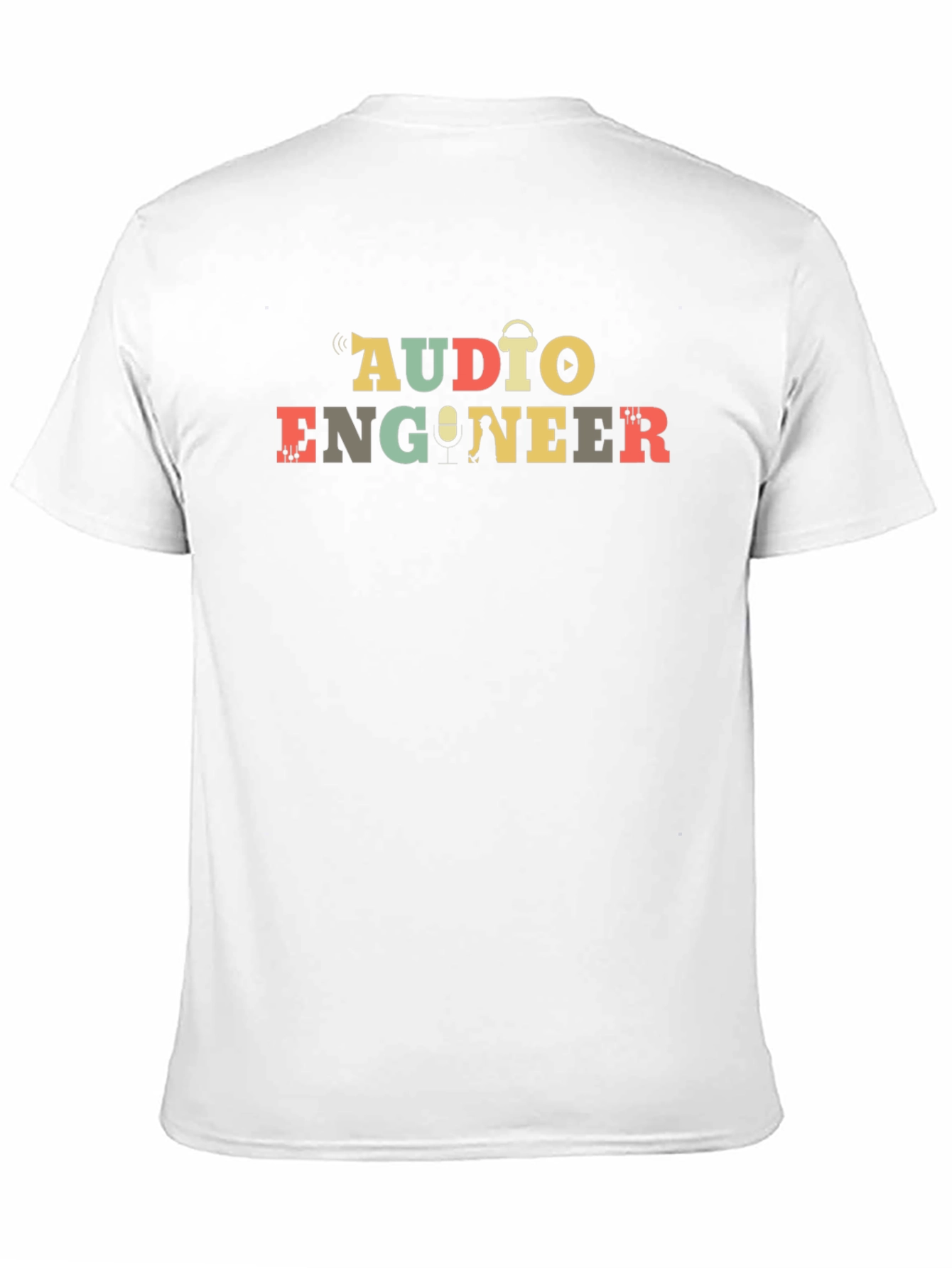 Audio Engineer Graphic T-Shirt - Black