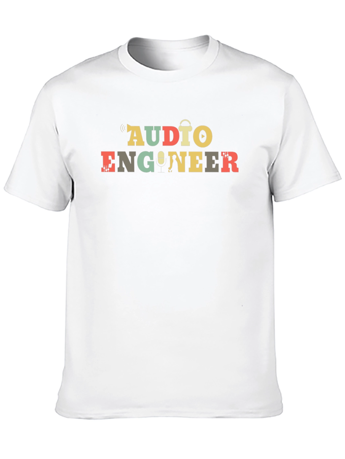 Audio Engineer Graphic T-Shirt - Black