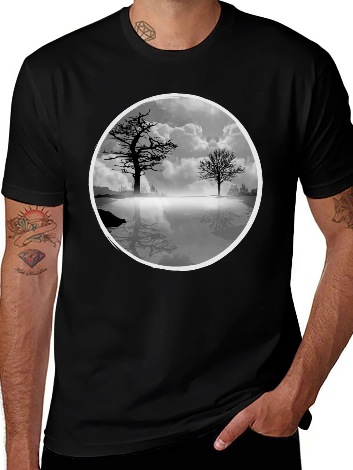 Nature Reflection Graphic T-Shirt