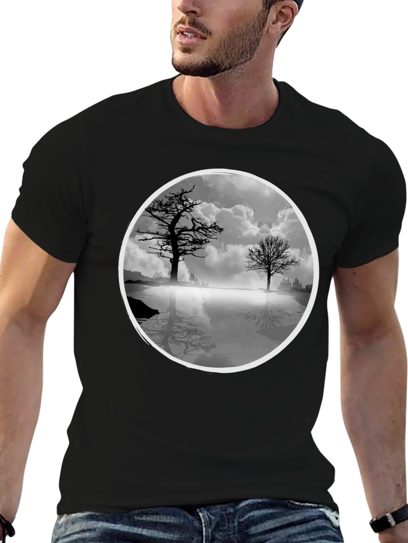 Nature Reflection Graphic T-Shirt