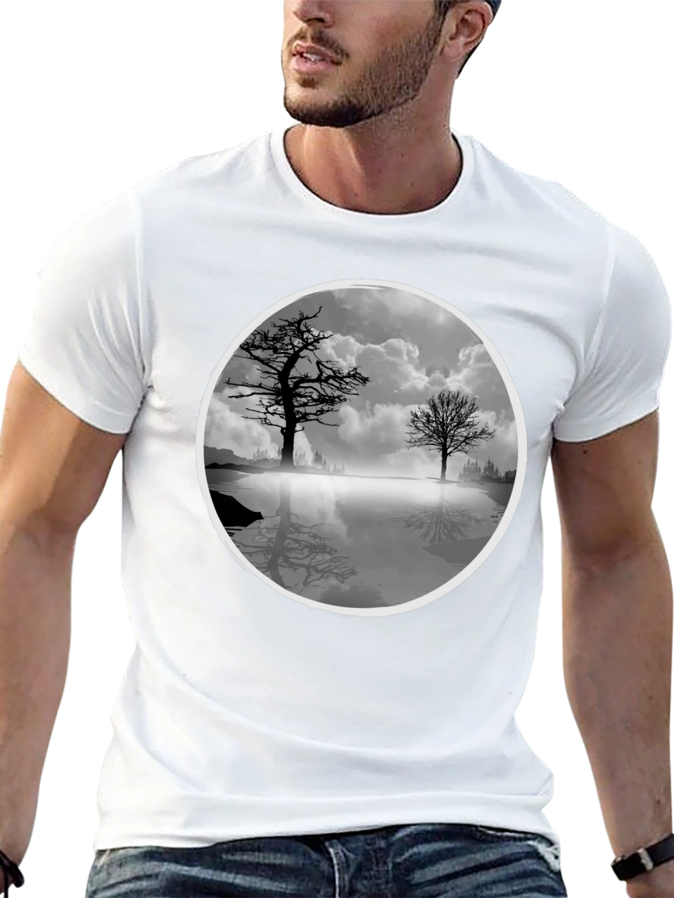 Nature Reflection Graphic T-Shirt