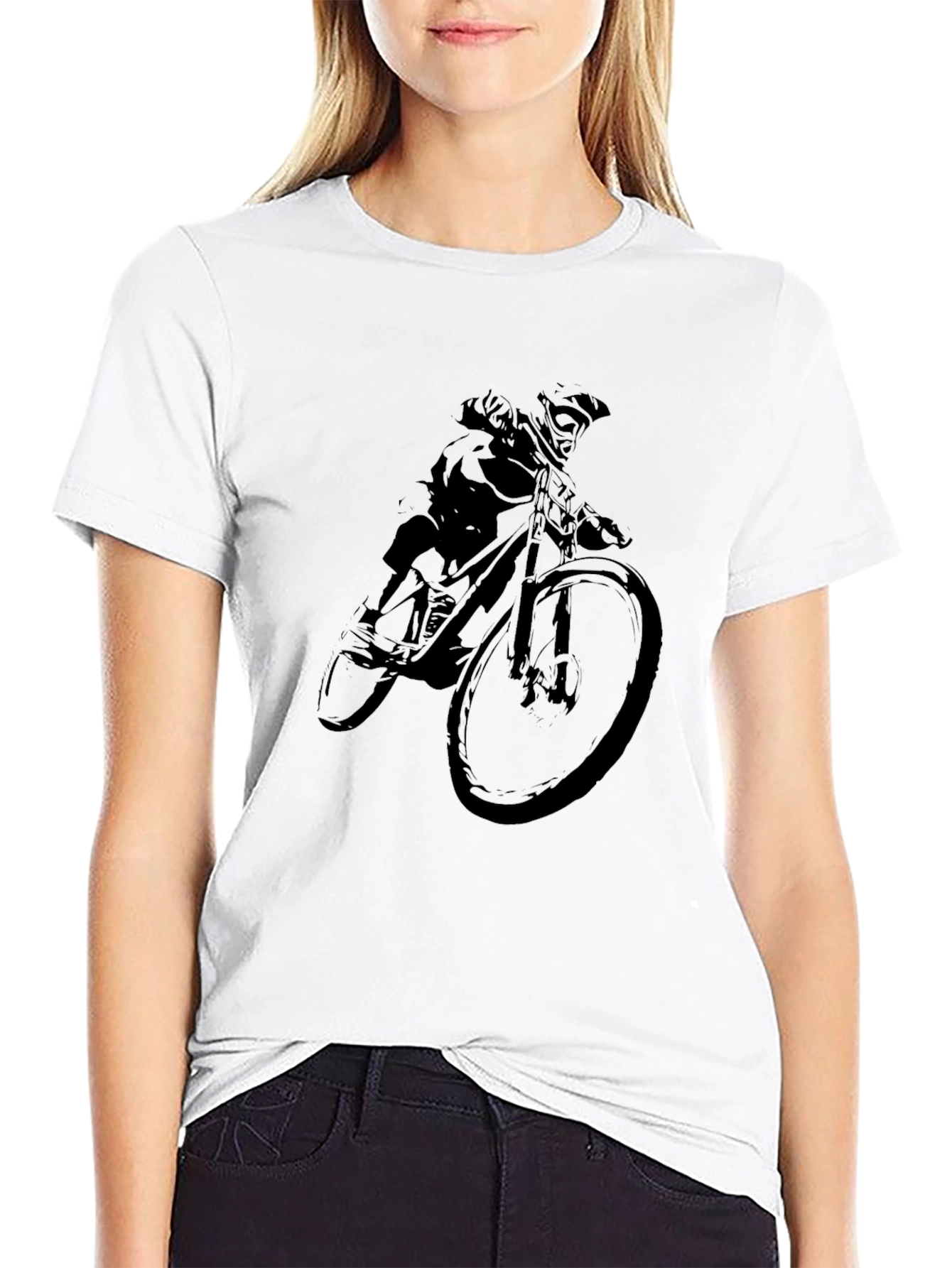 Downhill Rider Graphic Tee - Black