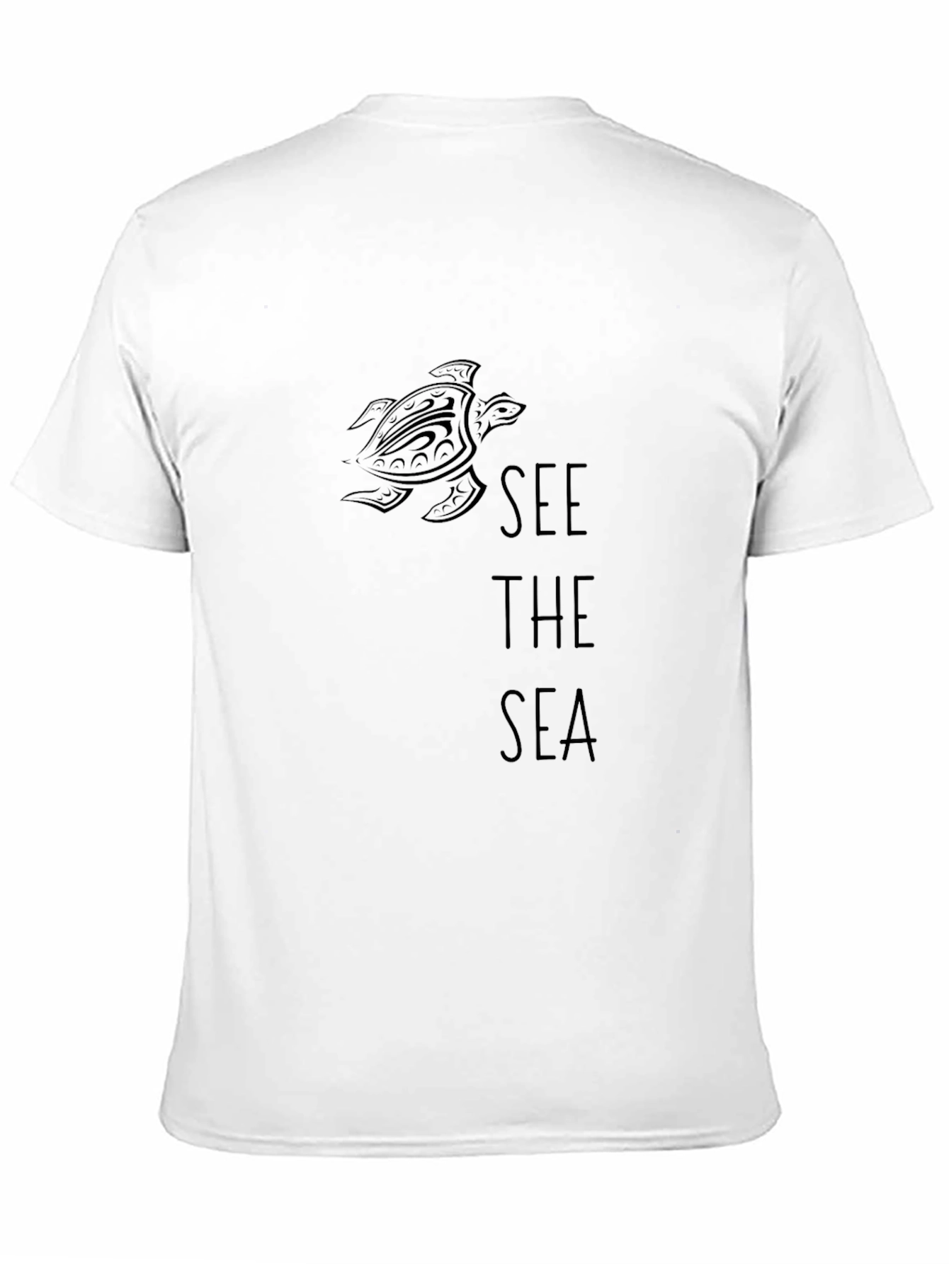 See the Sea Turtle Graphic Tee - Black