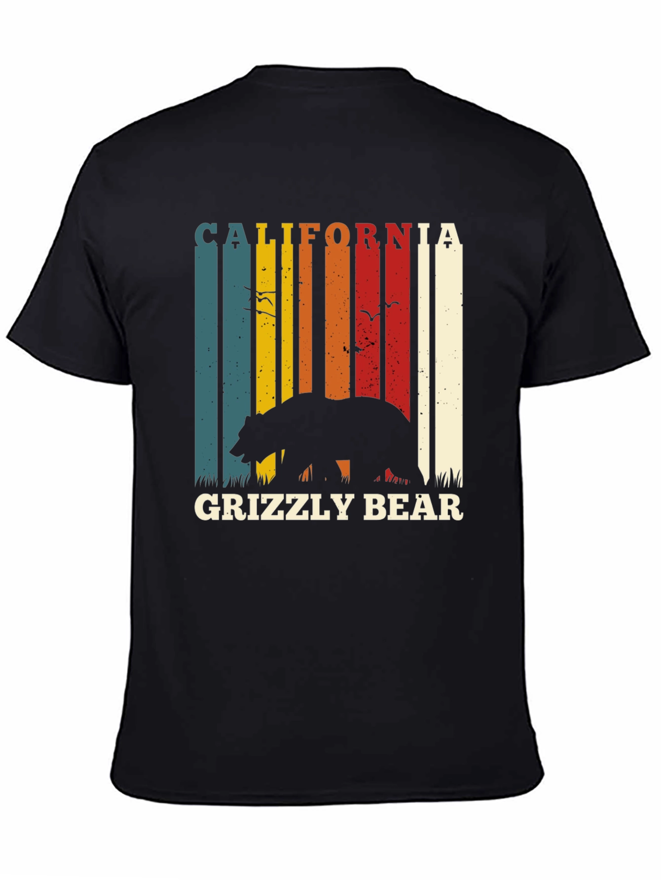 California Grizzly Bear Retro T-Shirt