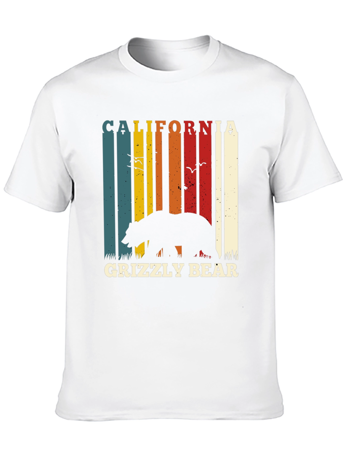 California Grizzly Bear Retro T-Shirt