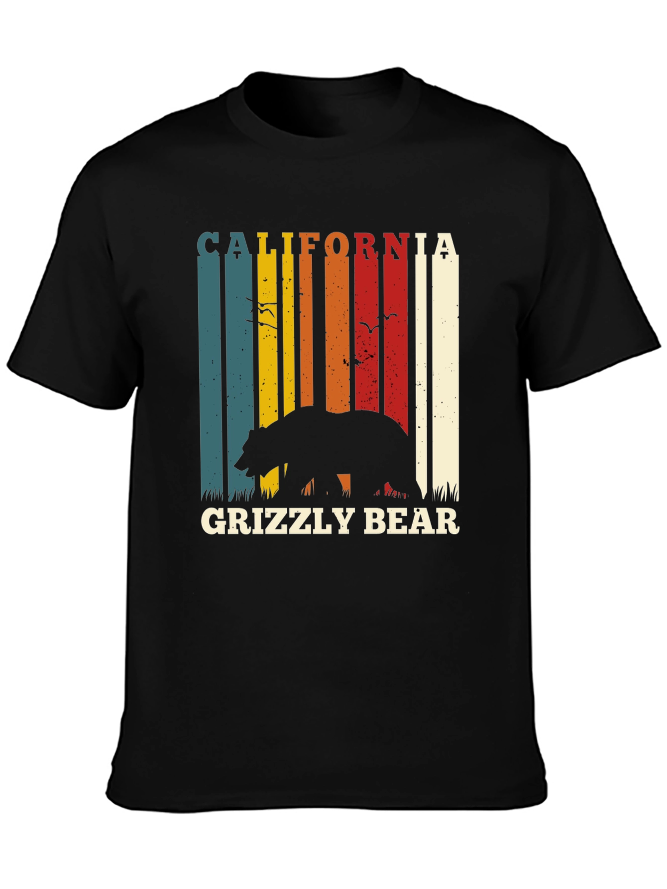 California Grizzly Bear Retro T-Shirt