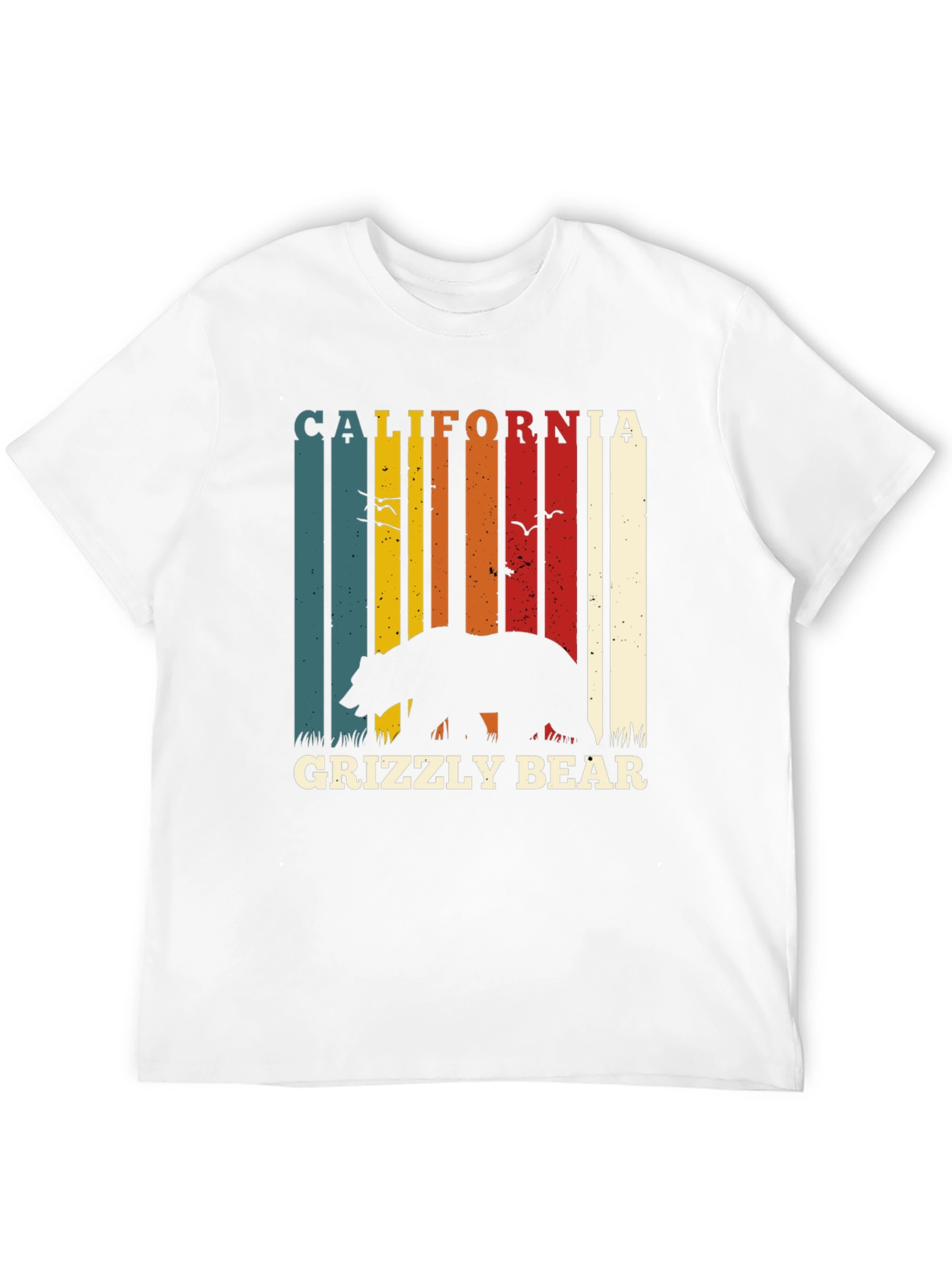 California Grizzly Bear Retro T-Shirt