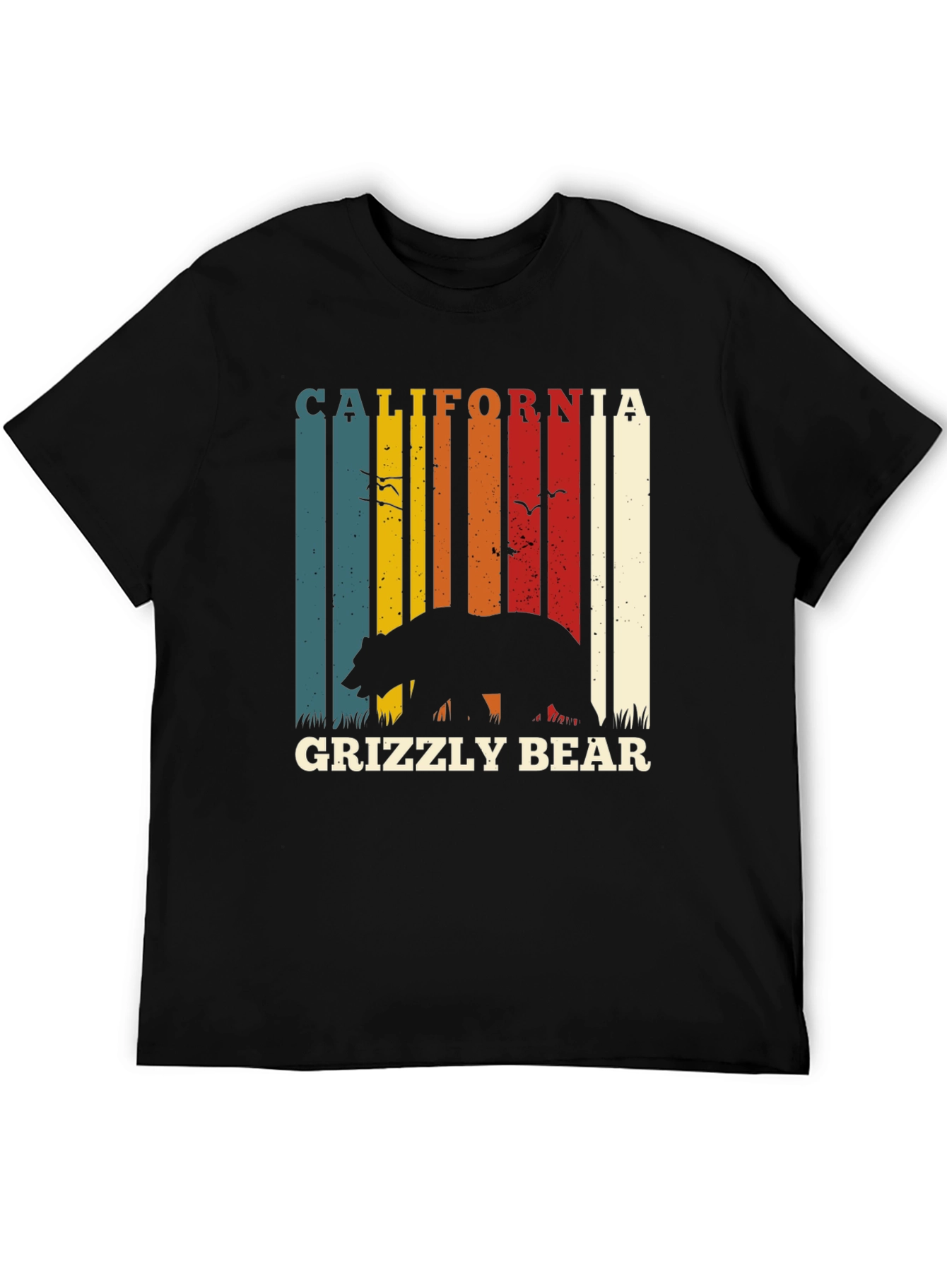 California Grizzly Bear Retro T-Shirt