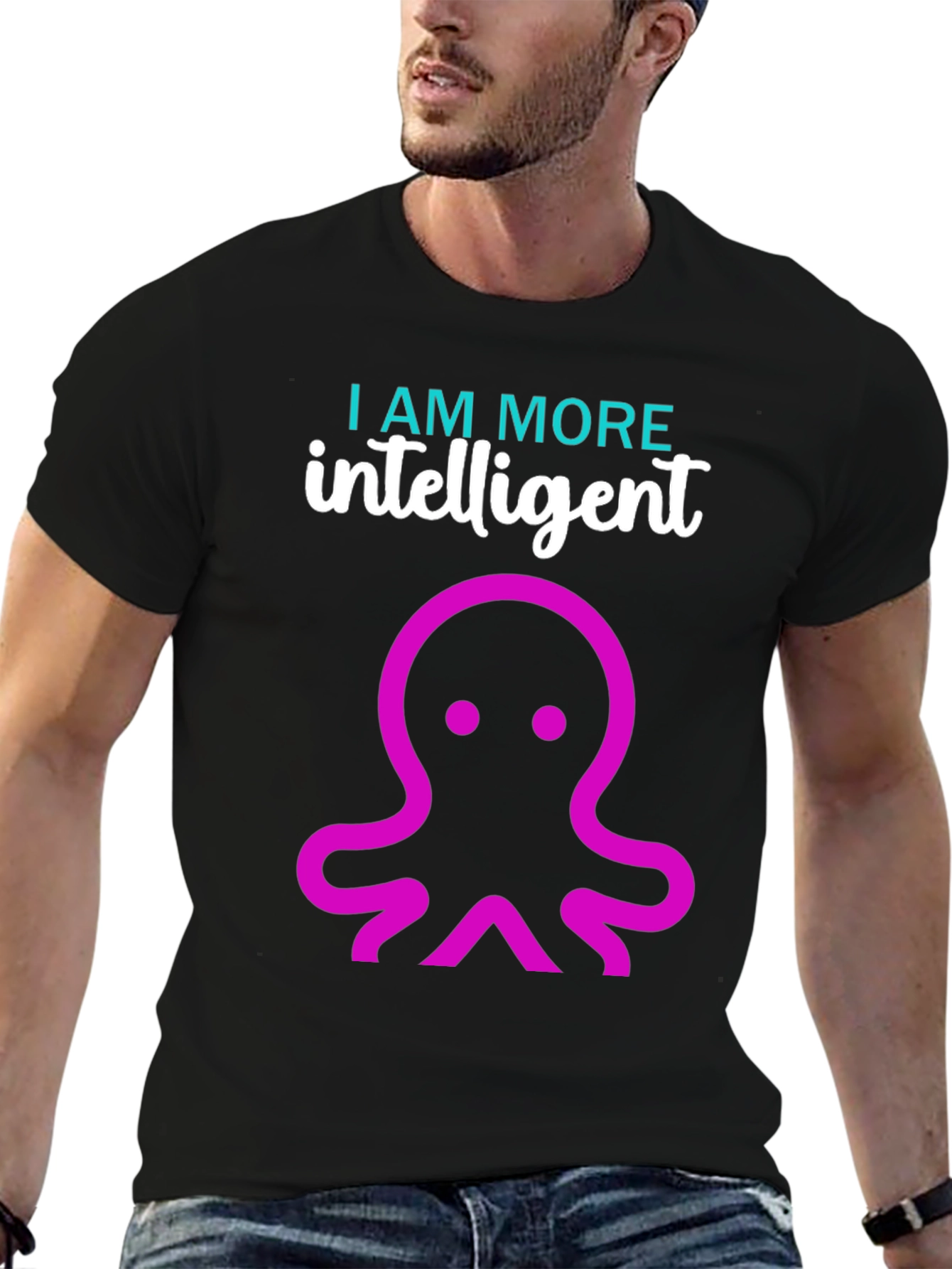 Intelligent Octopus Graphic T-Shirt