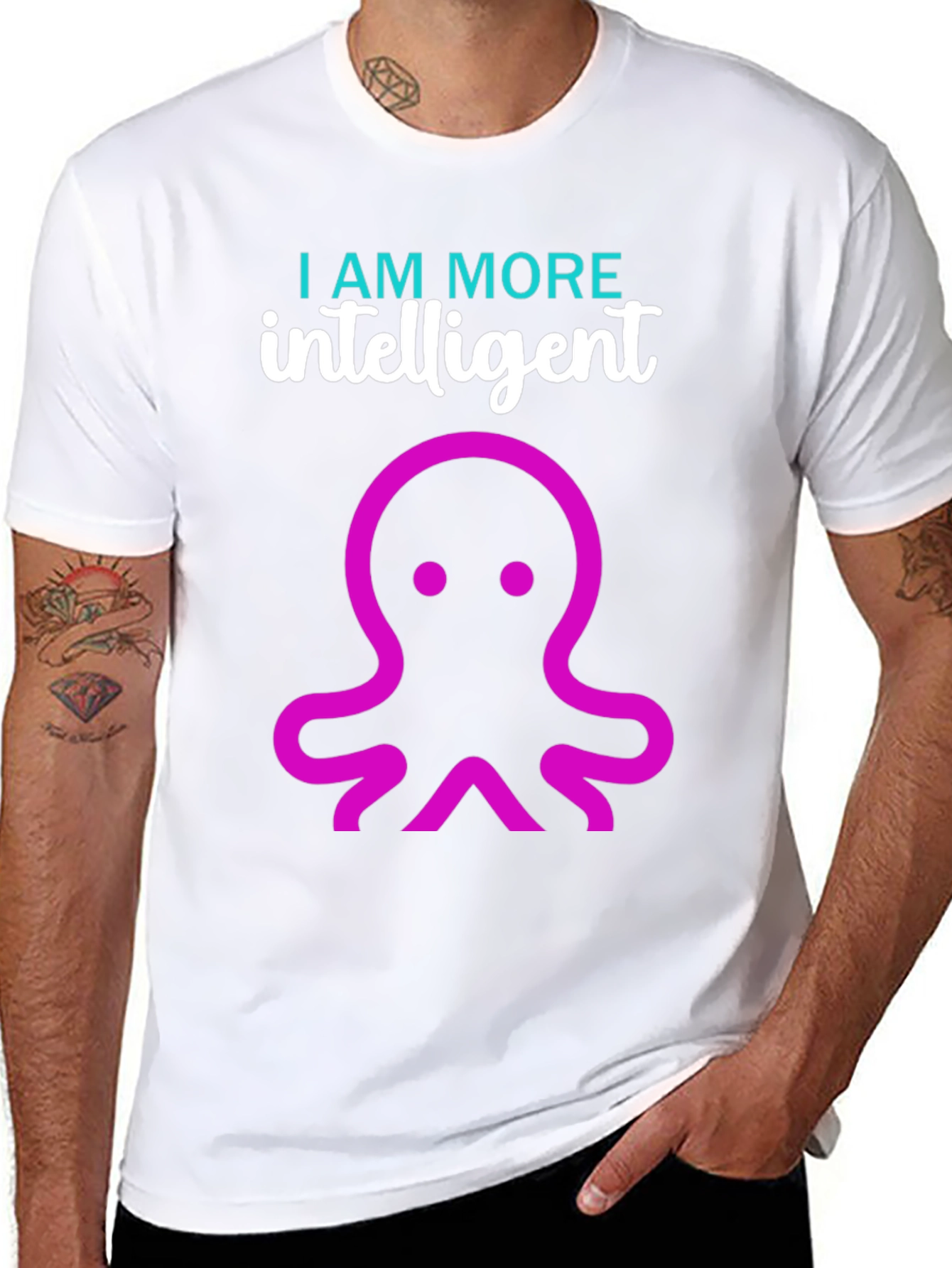 Intelligent Octopus Graphic T-Shirt