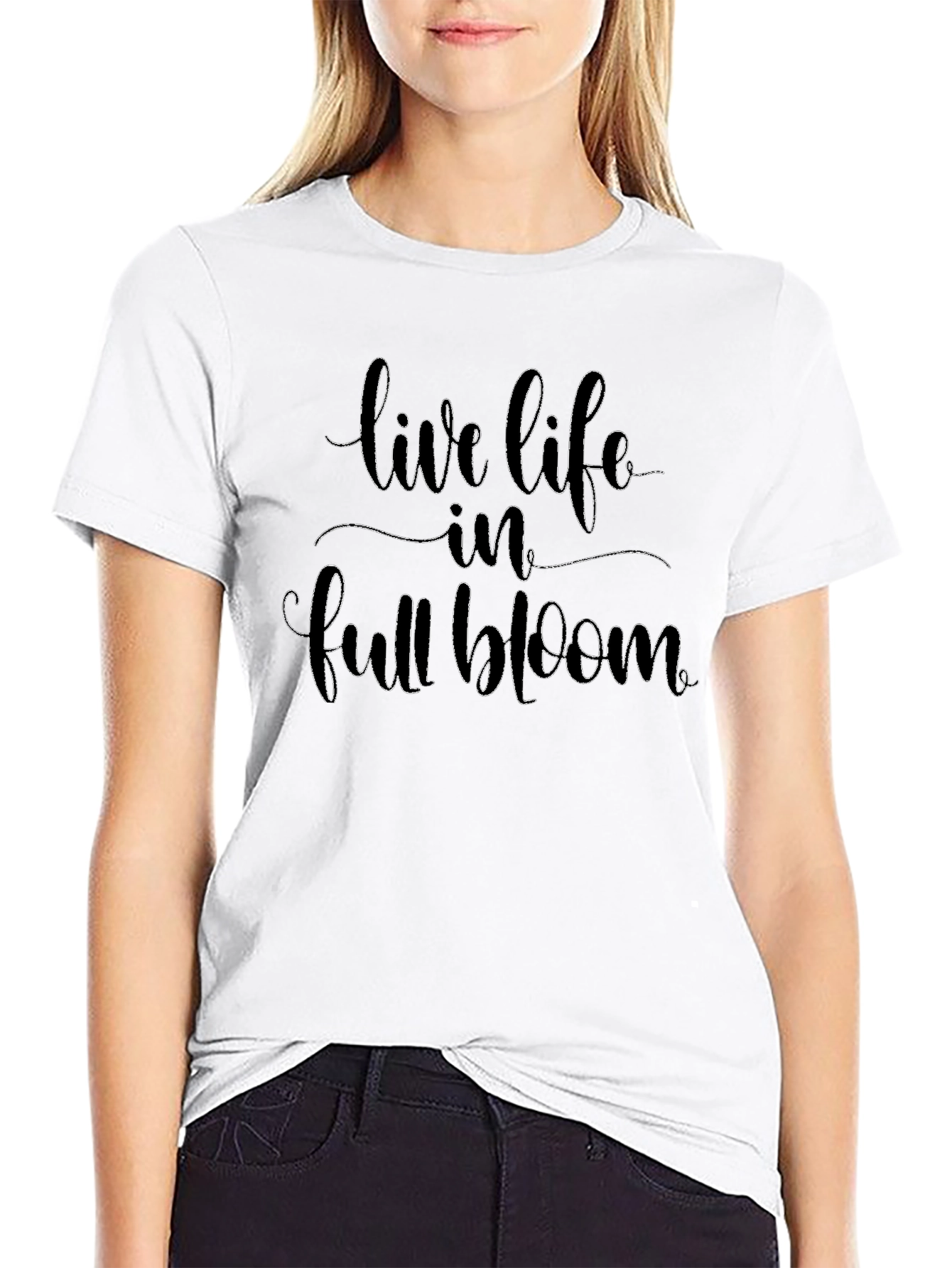 Live Life in Full Bloom Graphic Tee