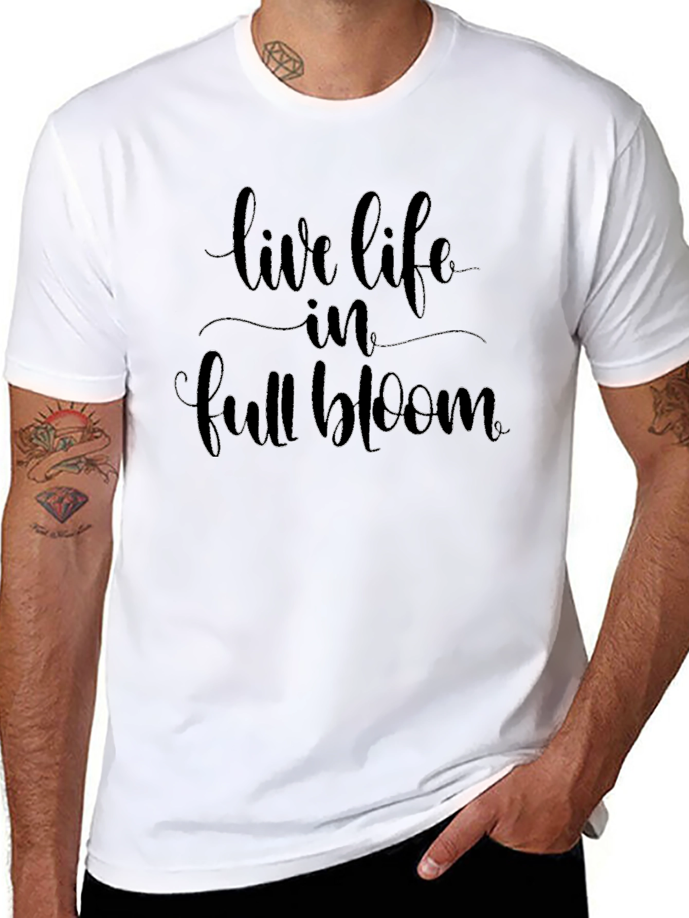 Live Life in Full Bloom Graphic Tee