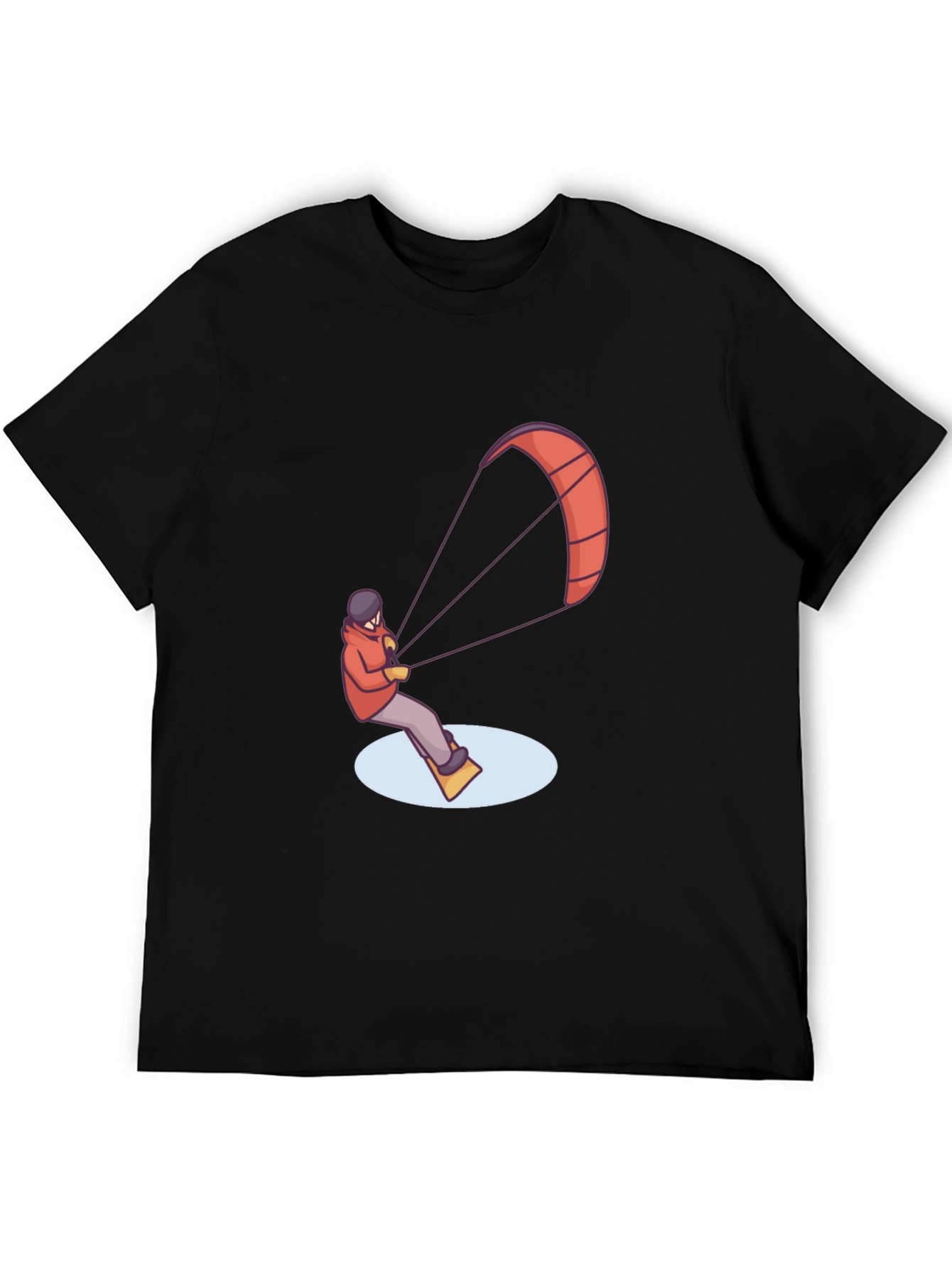 Kitesurfing Graphic Tee - Black