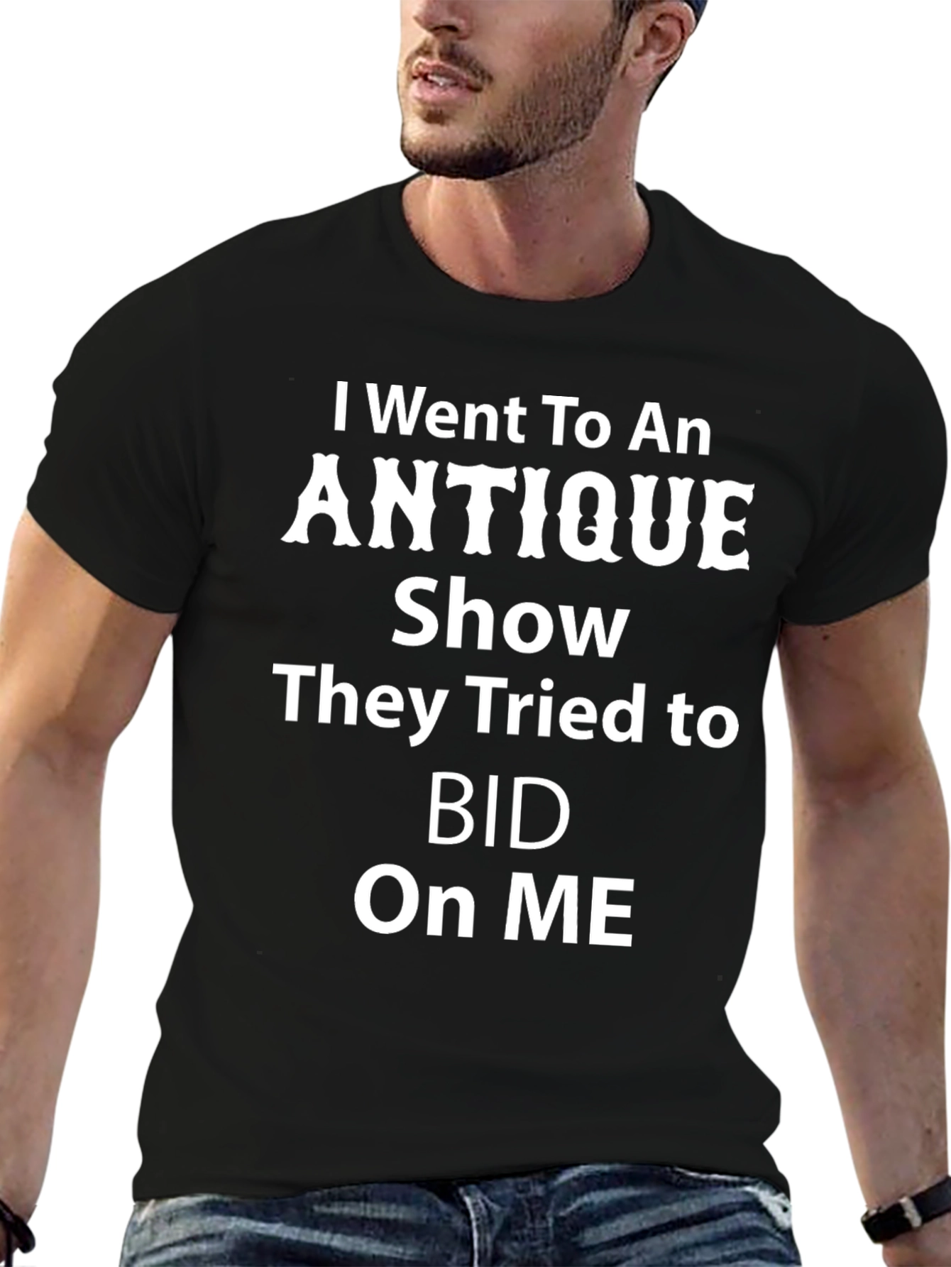Antique Show Bid T-Shirt - Humorous Design