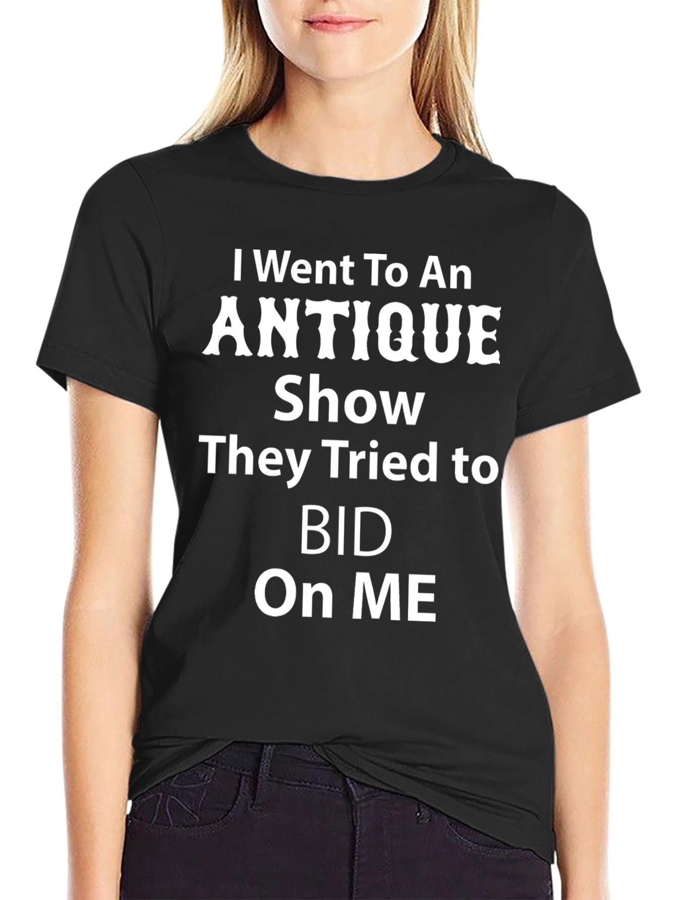 Antique Show Bid T-Shirt - Humorous Design