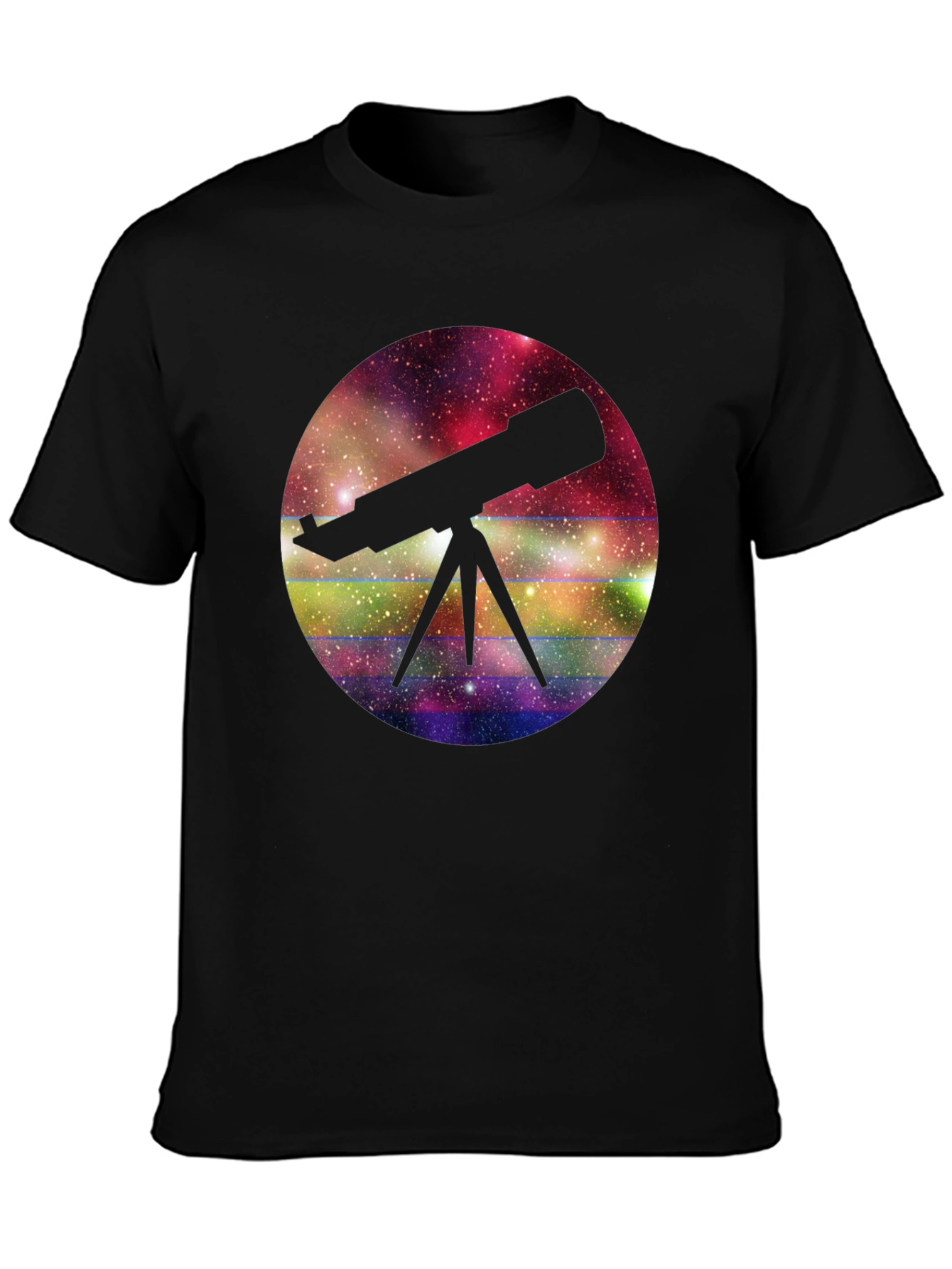 Telescope Galaxy T-Shirt - Stargazing Tee