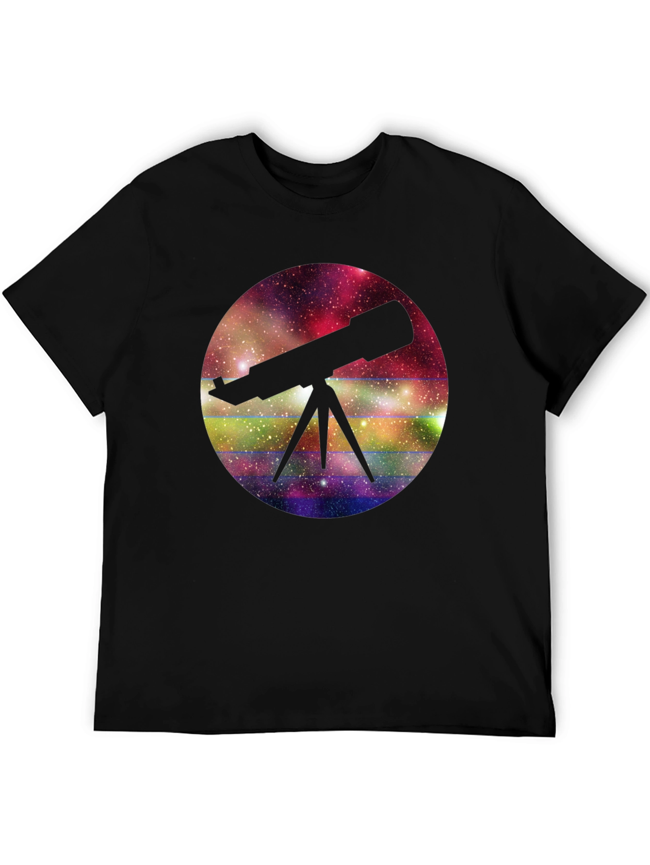 Telescope Galaxy T-Shirt - Stargazing Tee