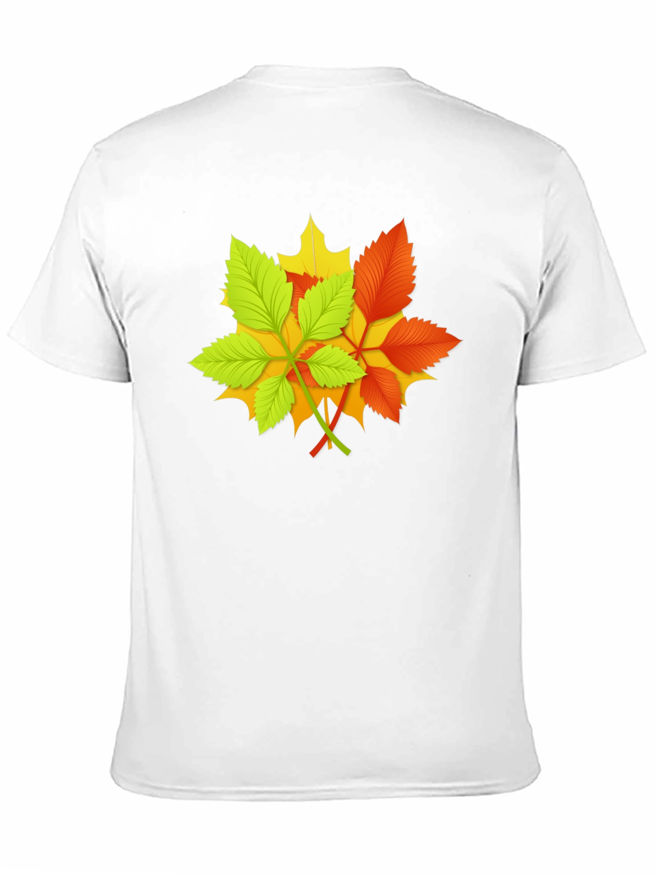 Autumn Leaves Graphic Black T-Shirt