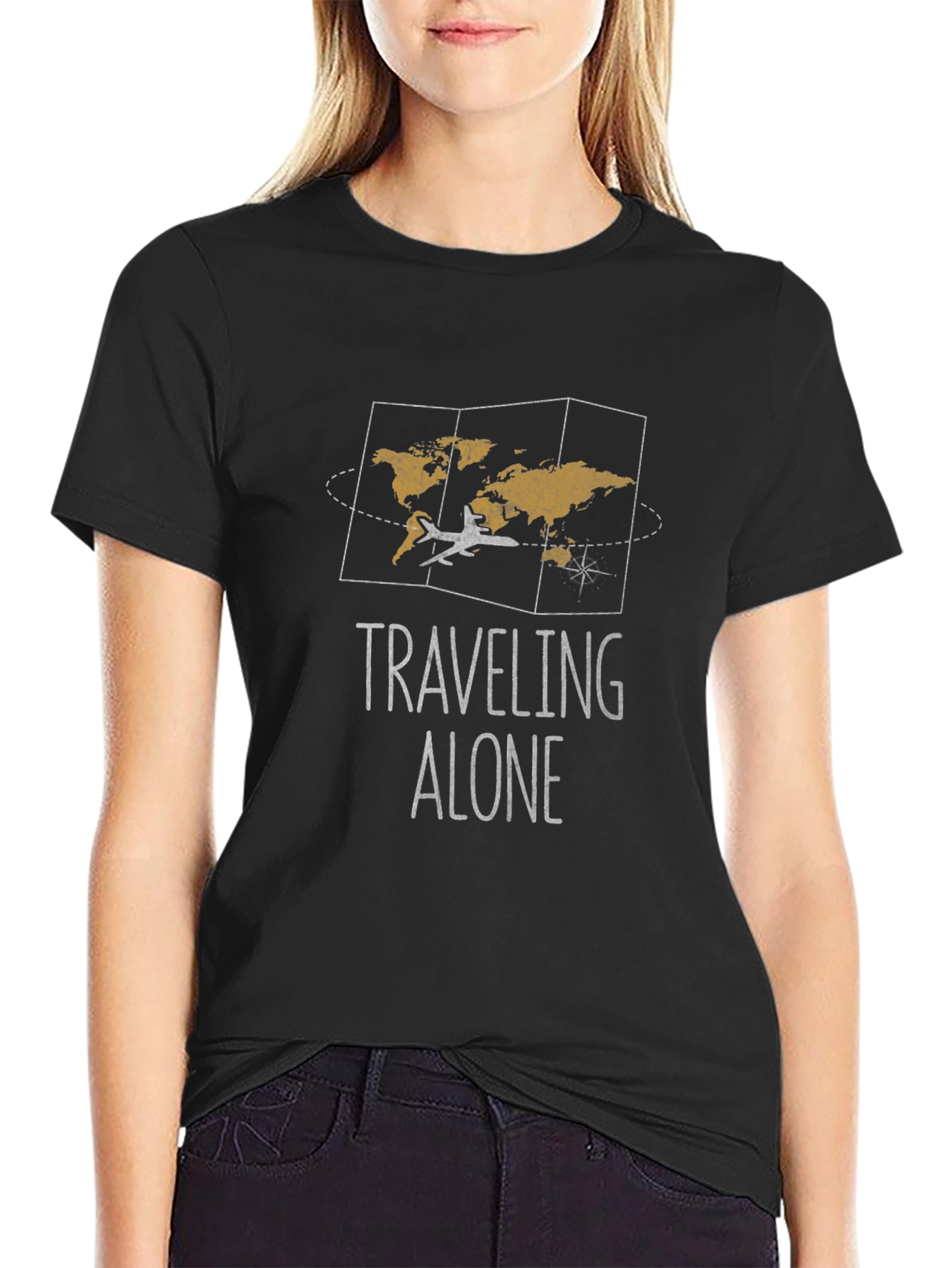 Traveling Alone Graphic T-Shirt