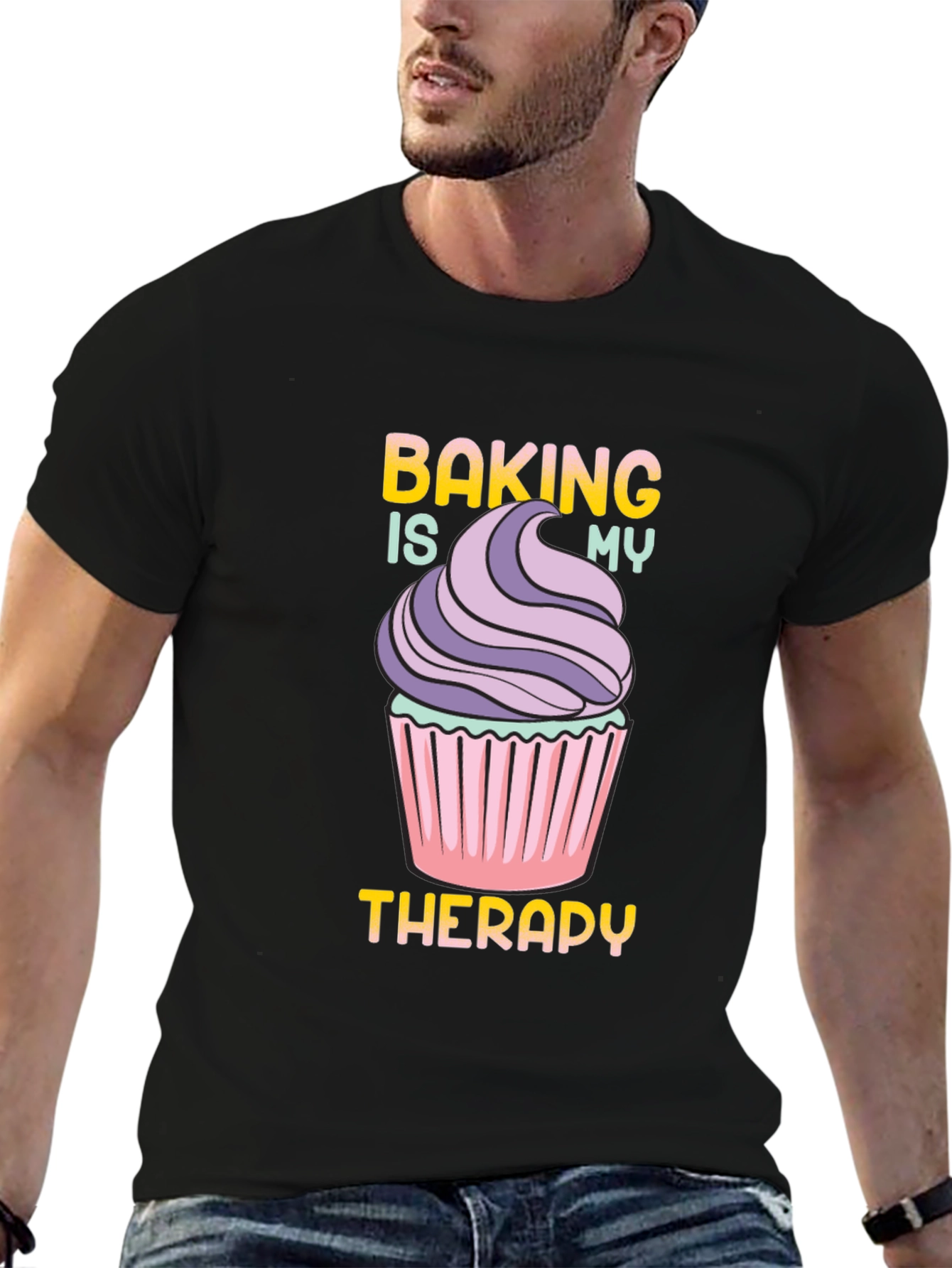 Baking Is My Therapy Graphic T-Shirt