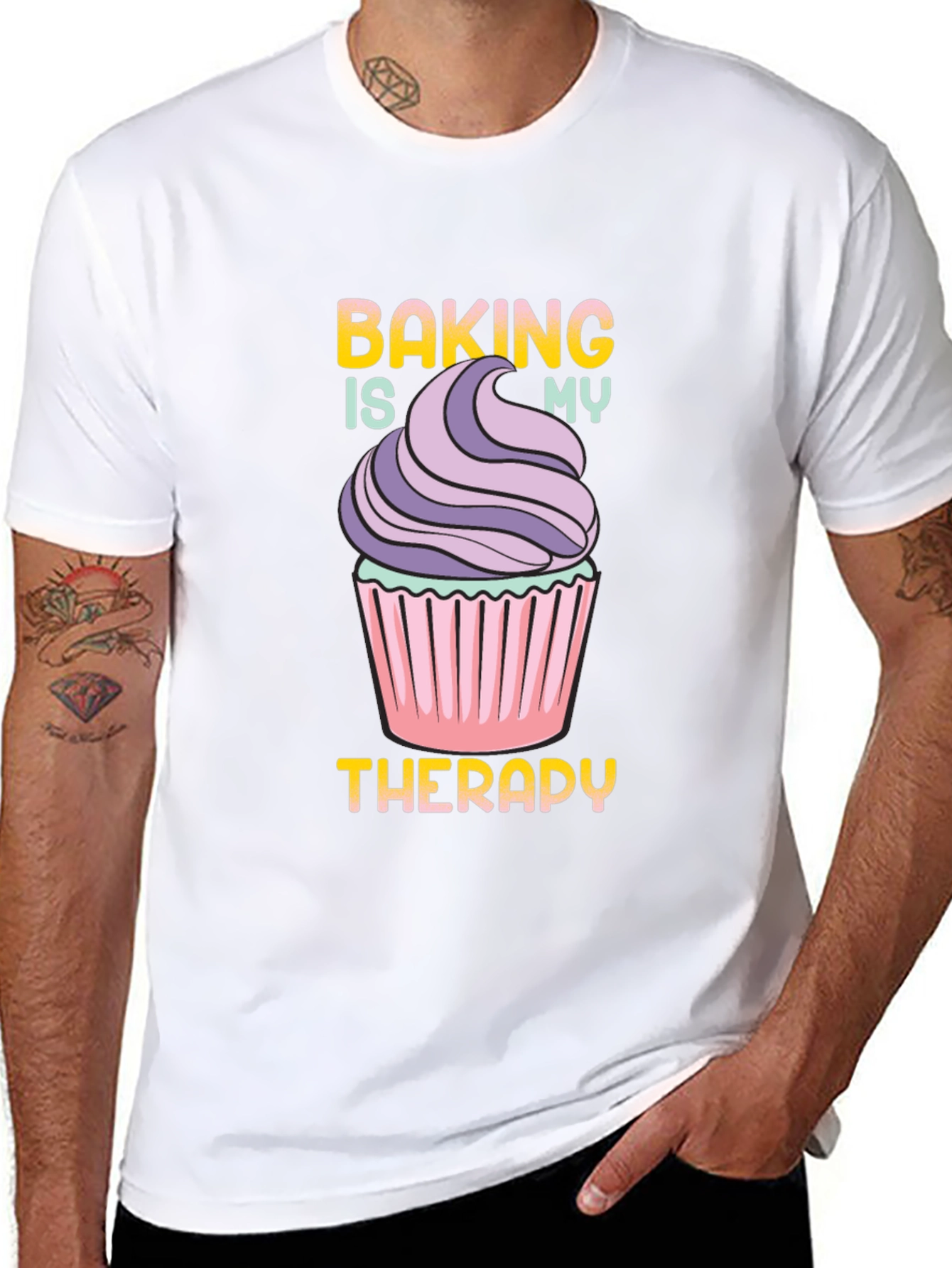 Baking Is My Therapy Graphic T-Shirt