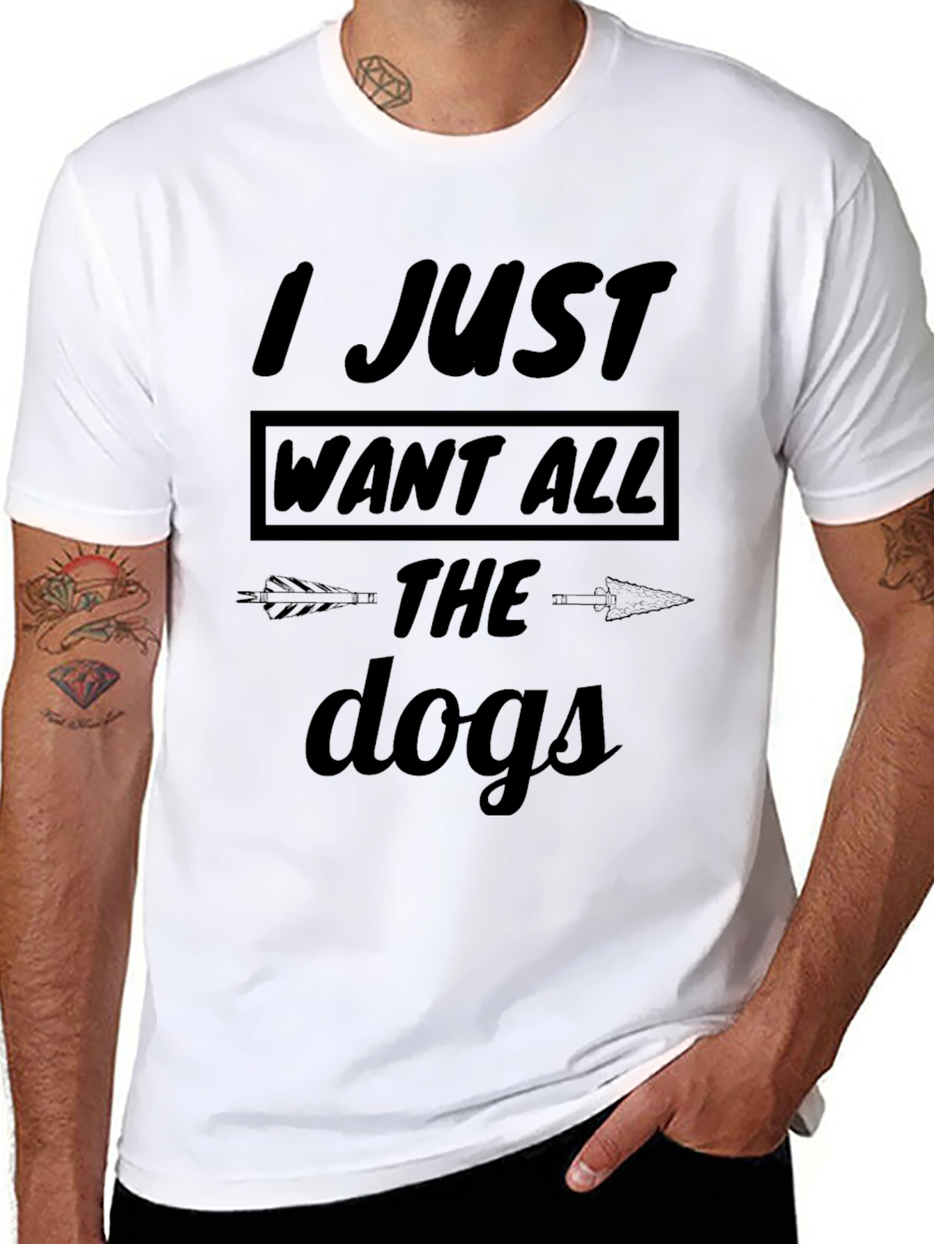I Just Want All The Dogs Graphic Tee