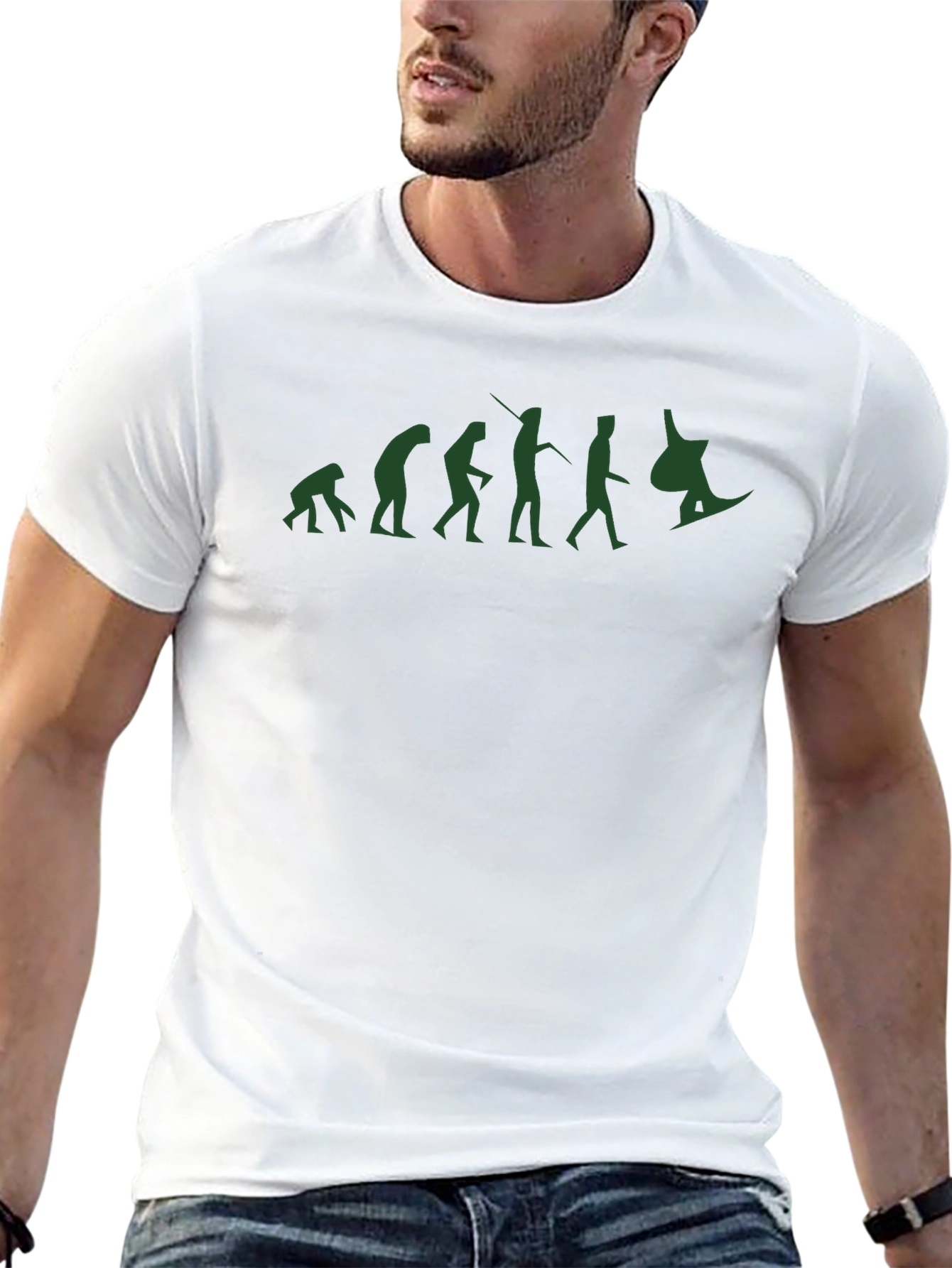 Evolution of Snowboarding Black T-Shirt