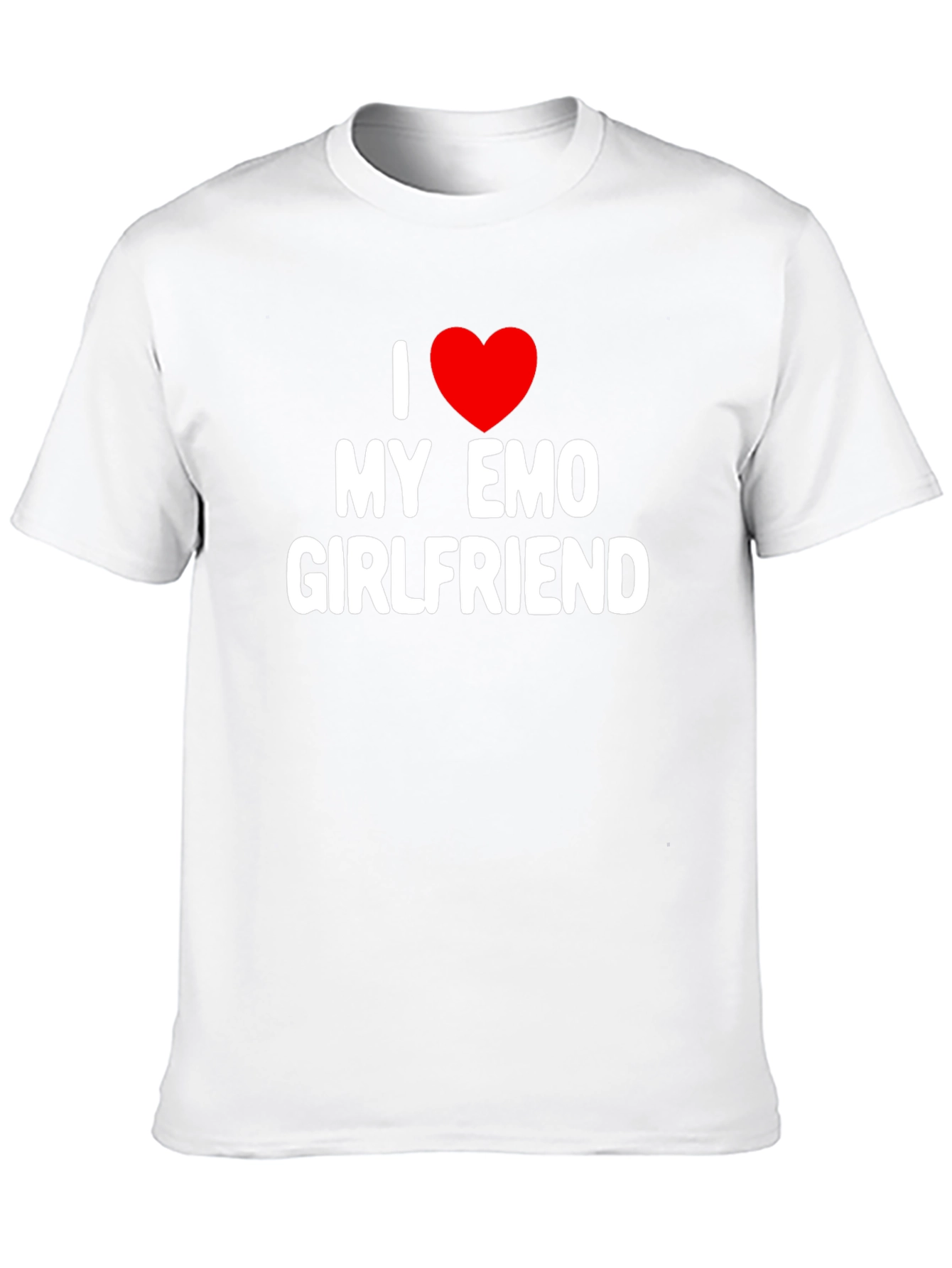 I Heart My Emo Girlfriend Black T-Shirt
